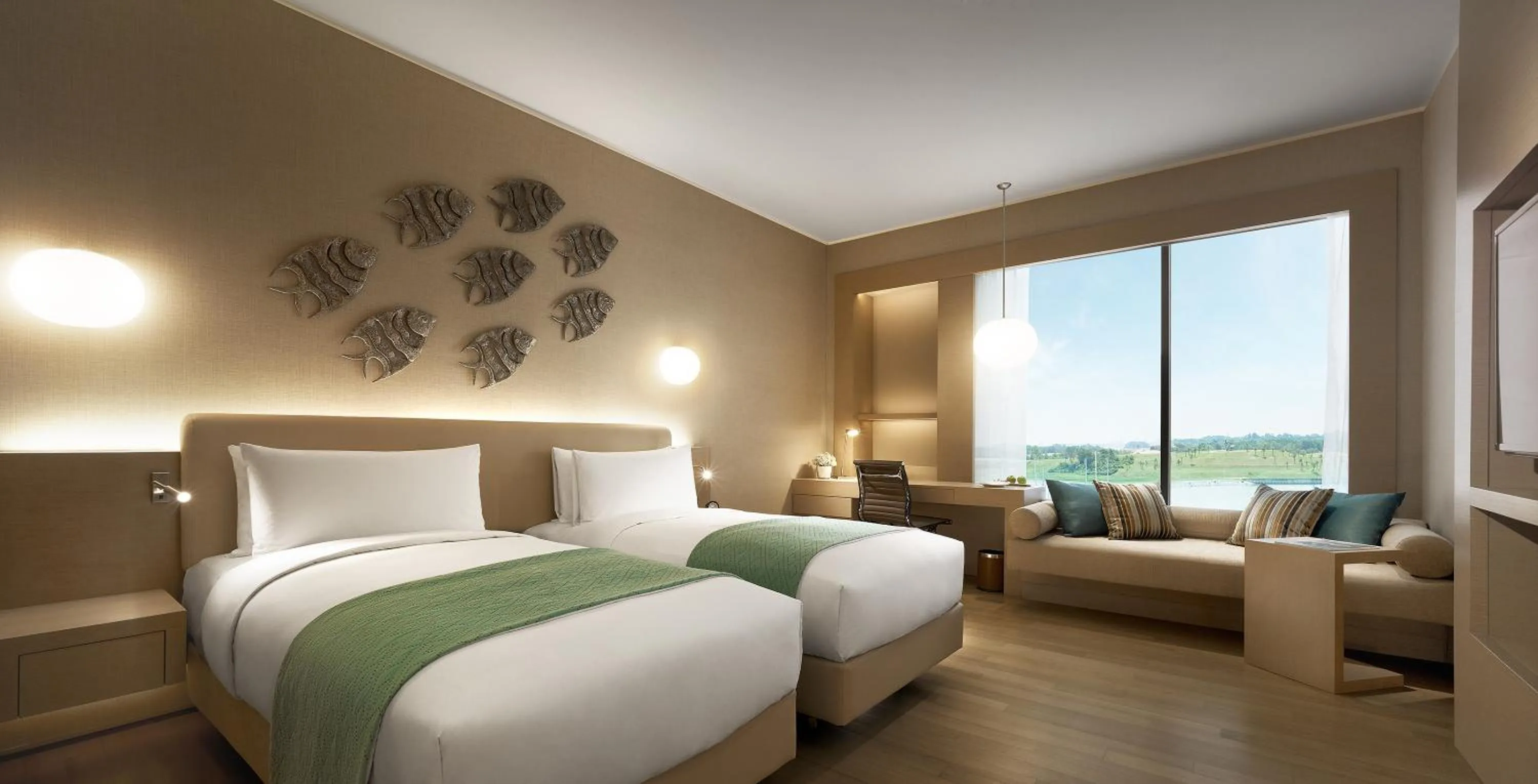 Seating area in JEN Johor Puteri Harbour by Shangri-La