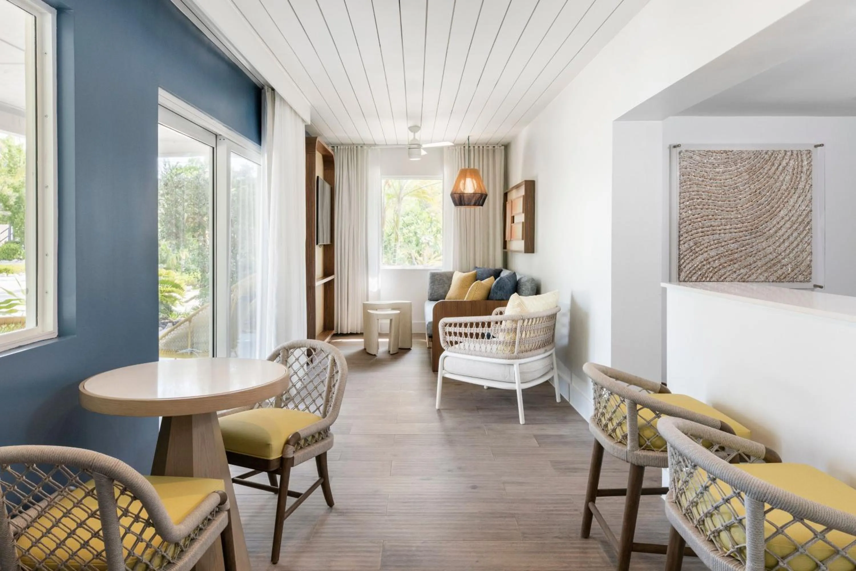 Living room, Bed in Three Waters Resort and Marina, Islamorada, a Tribute Portfolio Resort