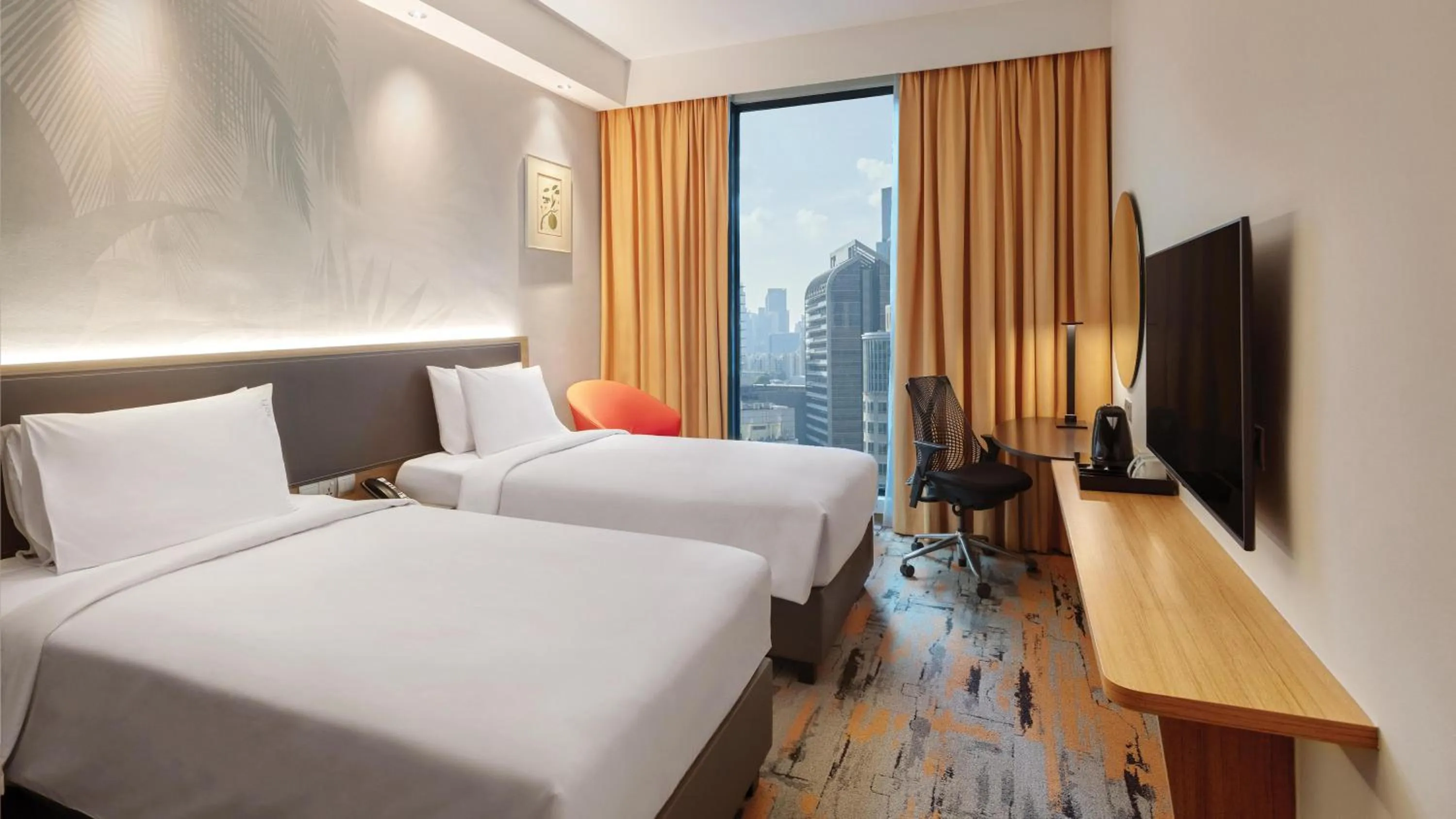 Photo of the whole room, Bed in Holiday Inn Express Singapore Orchard Road by IHG