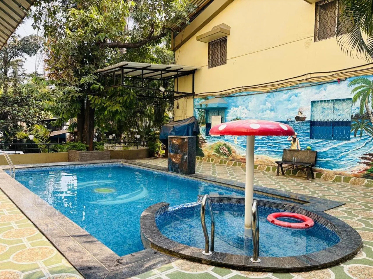Pool view in Rajdhani Resort Lonavala