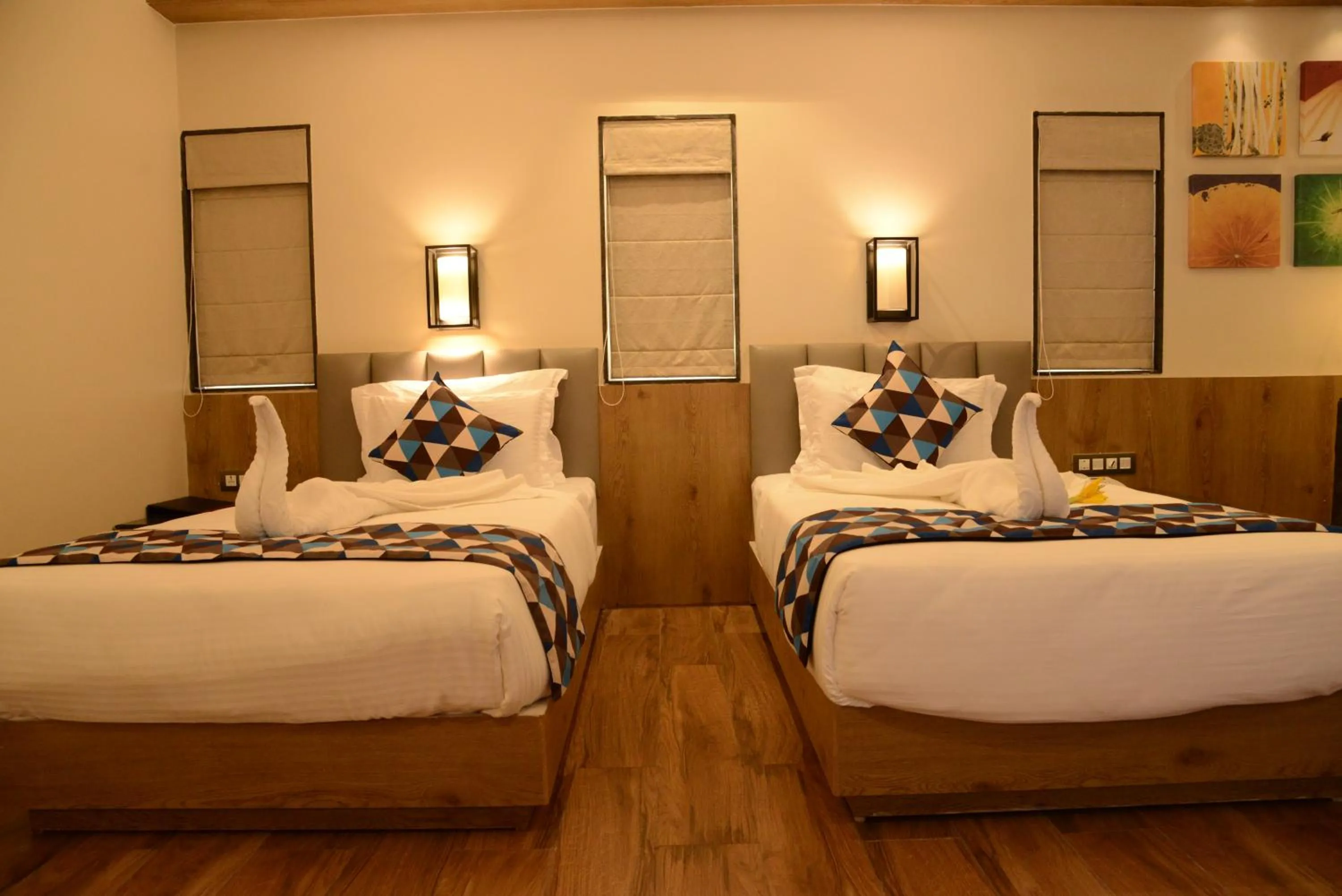 Bedroom, Bed in Lords Inn Jamnagar -Motikhavdi