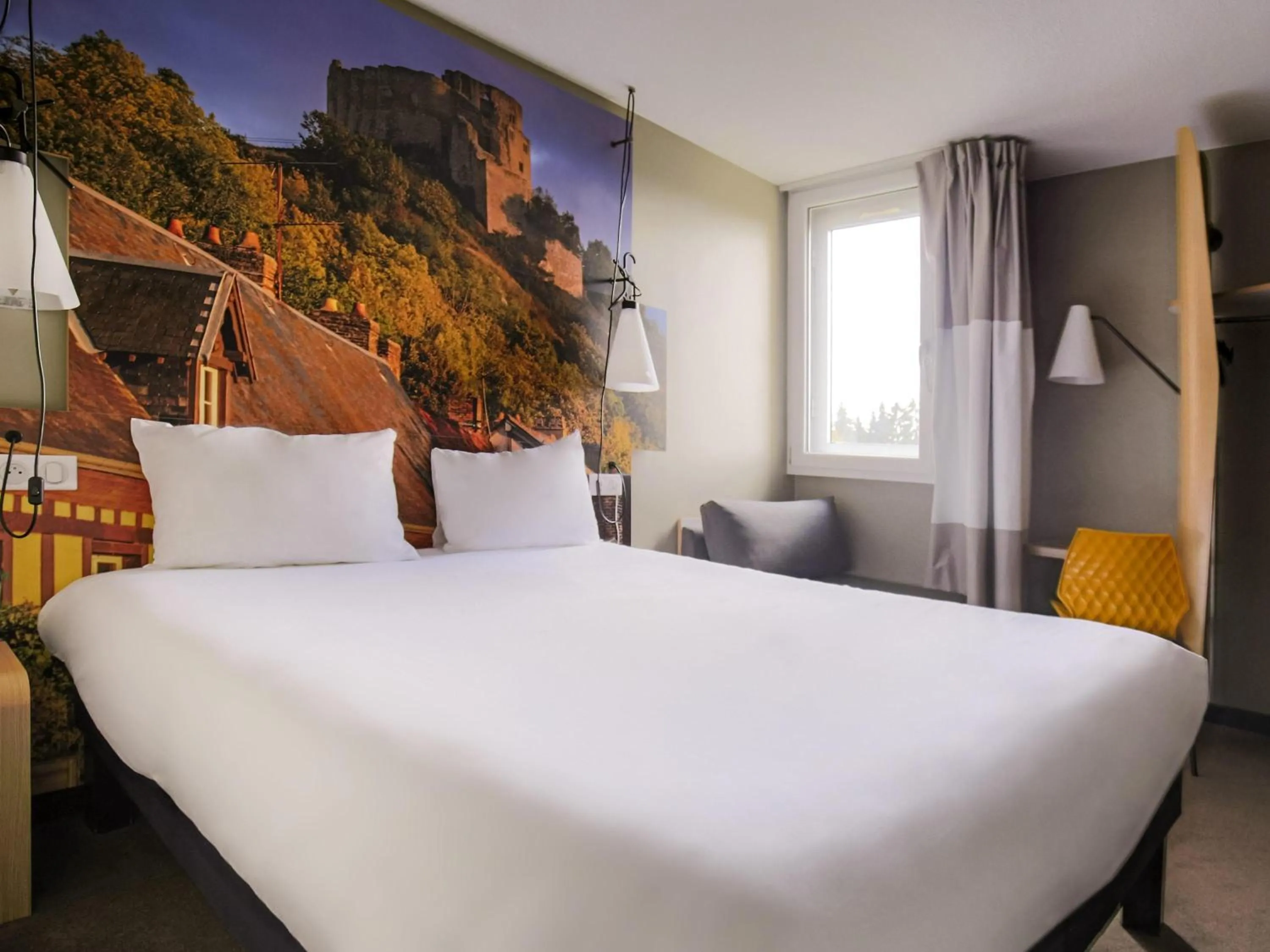 Bedroom, Bed in ibis Paris Marne la Vallee Emerainville