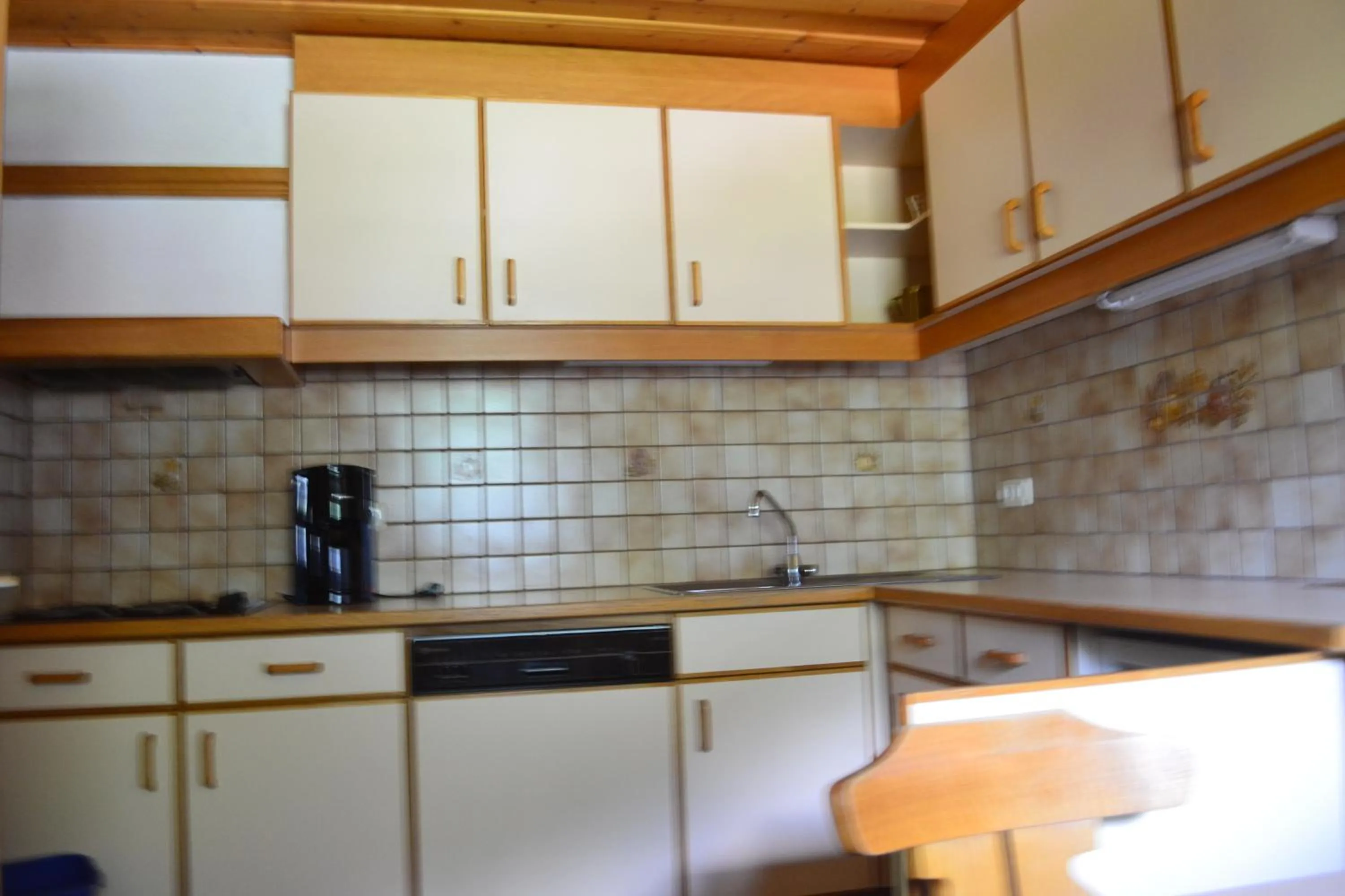 Kitchen or kitchenette in Gästehaus Judith