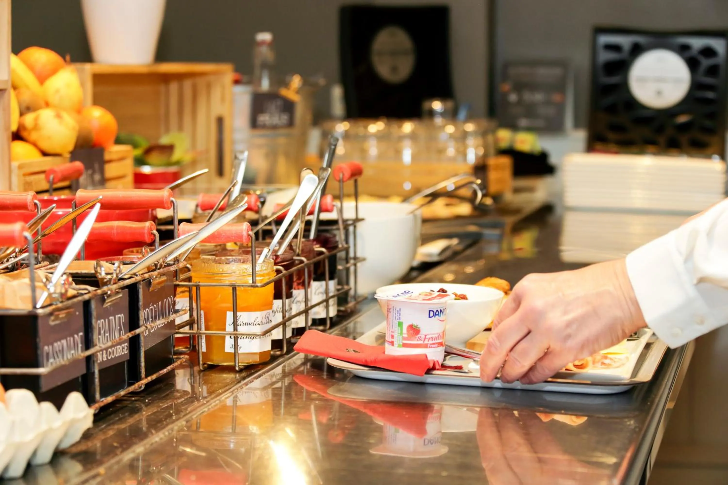 Buffet breakfast in ibis Dole Sud Choisey