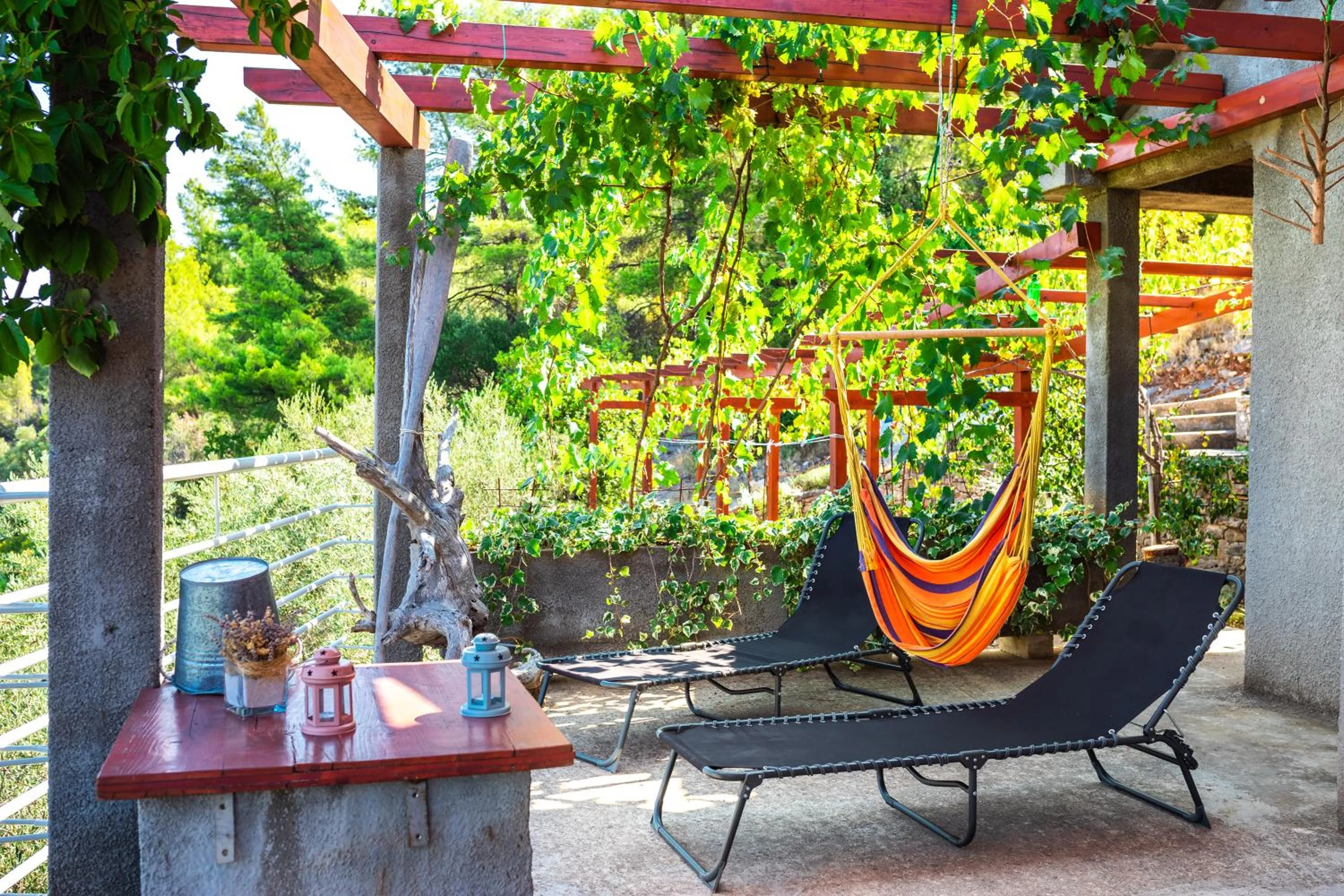 Patio in Holiday home Maslinova