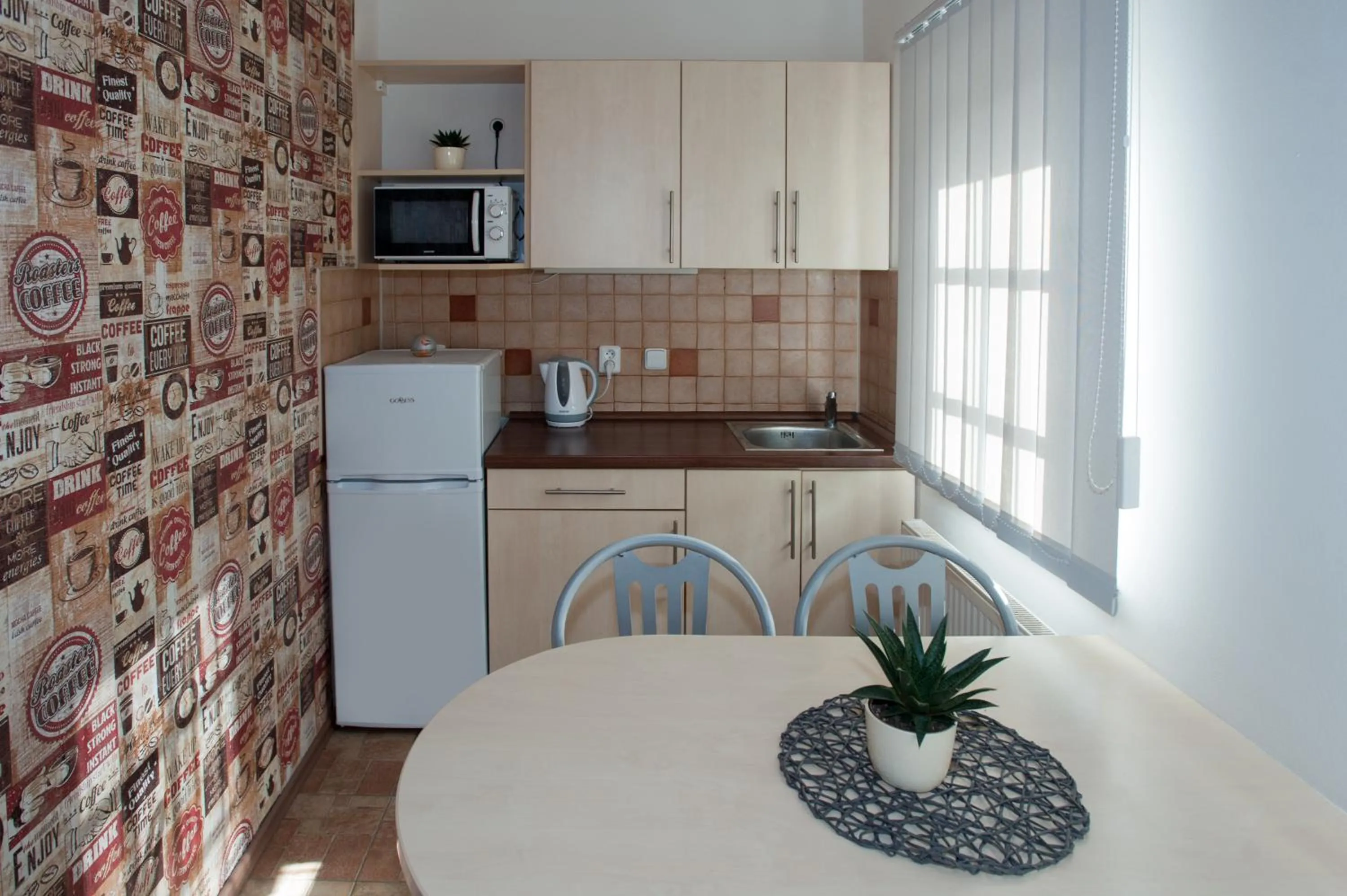 Kitchen or kitchenette in Čerti Apartmány