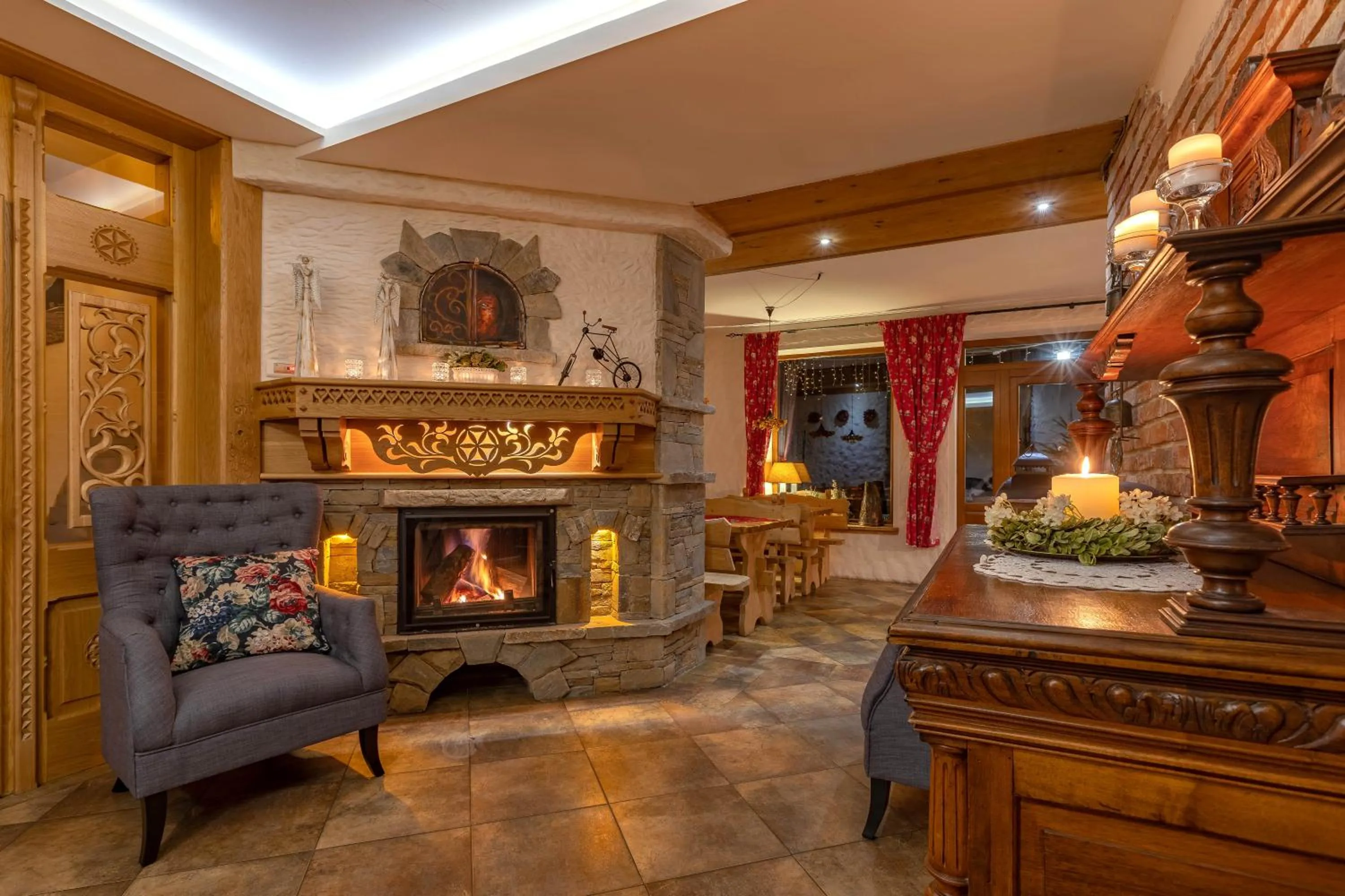 Evening entertainment in Willa Borowianka