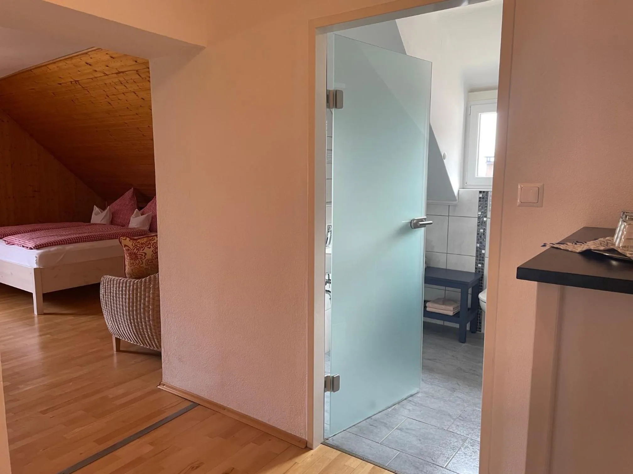 Photo of the whole room, Bed in Gasthof Martinihof