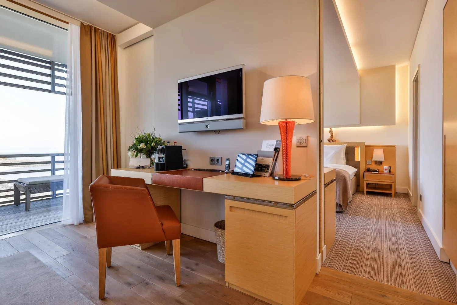 Bed in BUDERSAND Hotel - Golf & Spa - Sylt