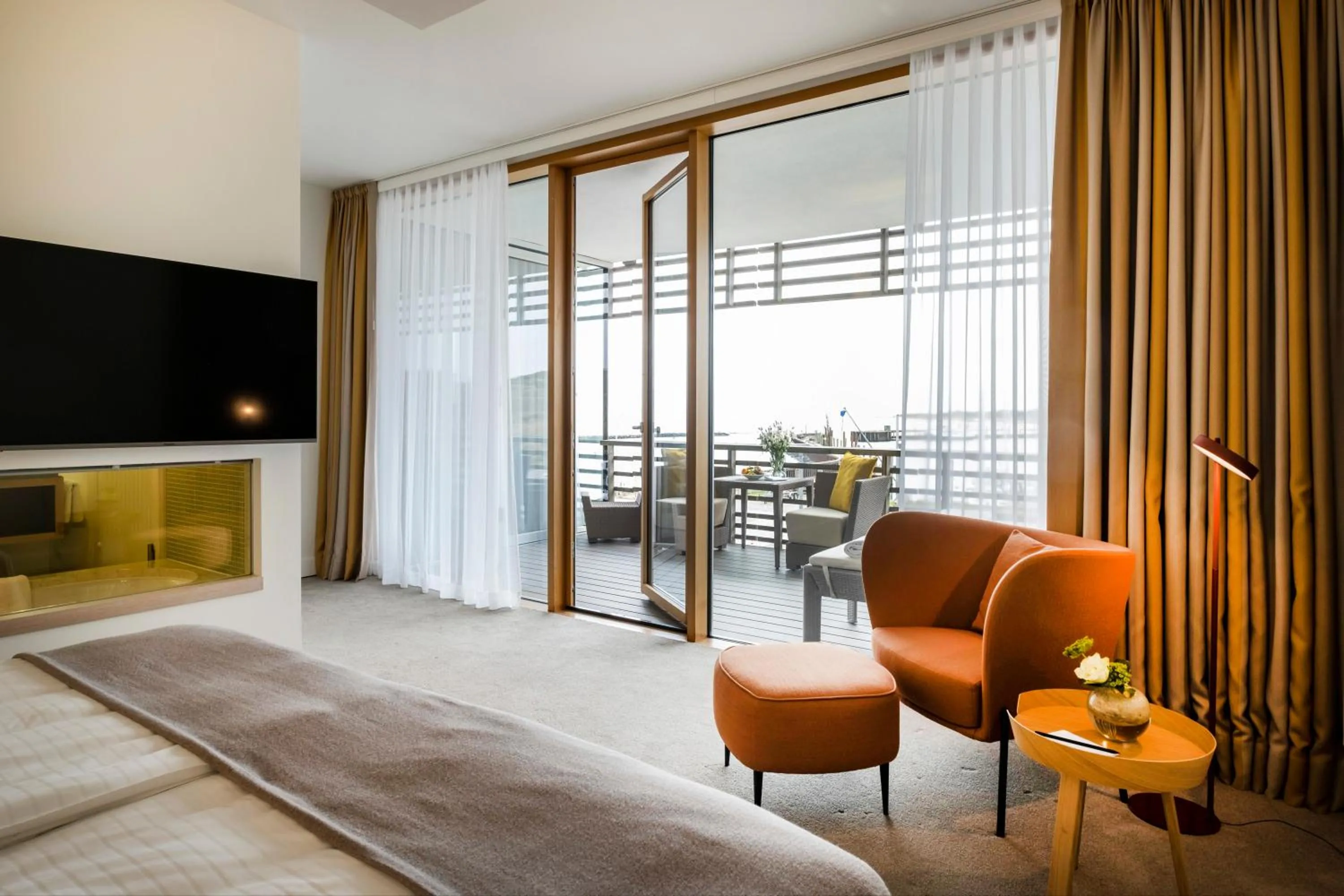 Bed in BUDERSAND Hotel - Golf & Spa - Sylt