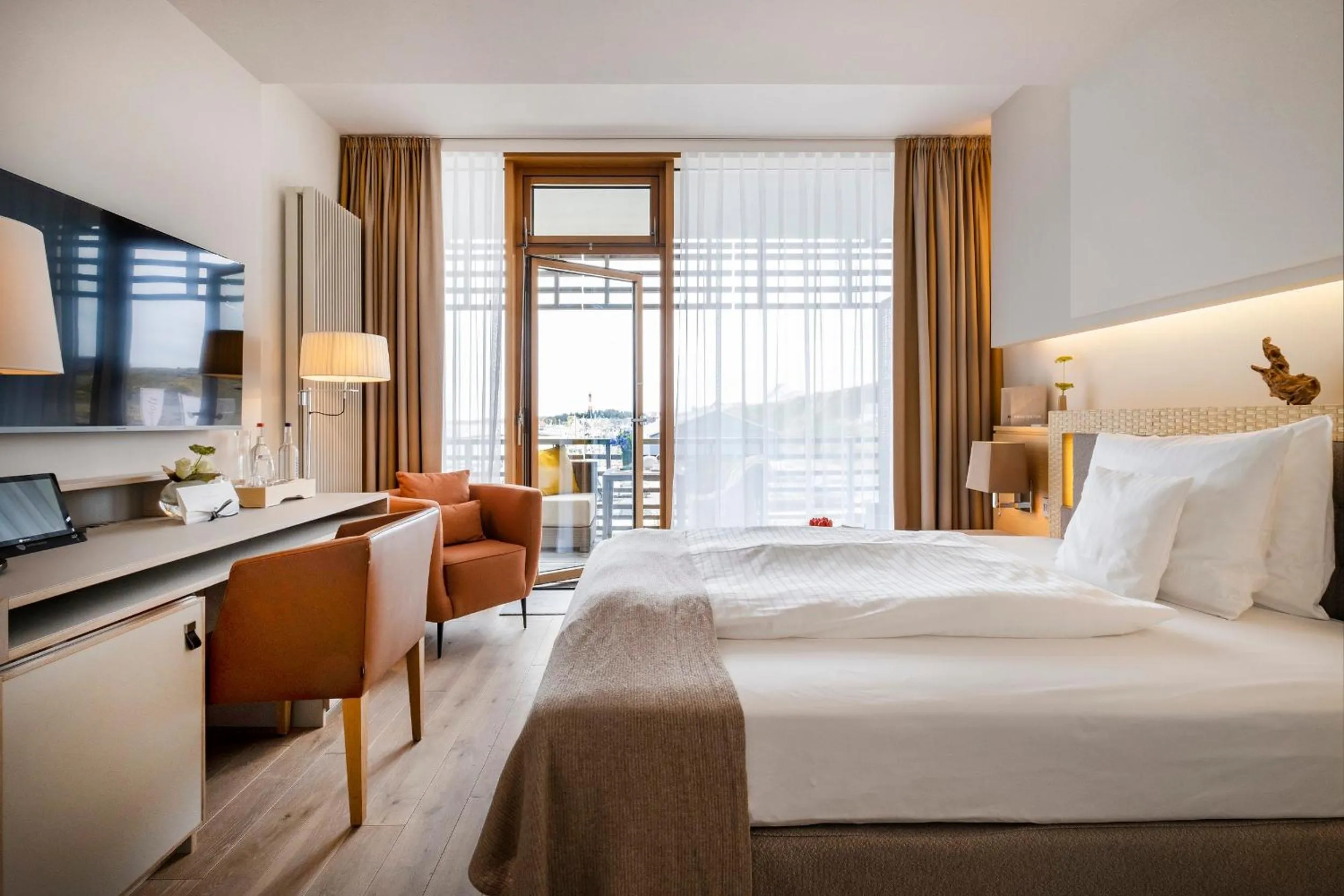 Bed in BUDERSAND Hotel - Golf & Spa - Sylt