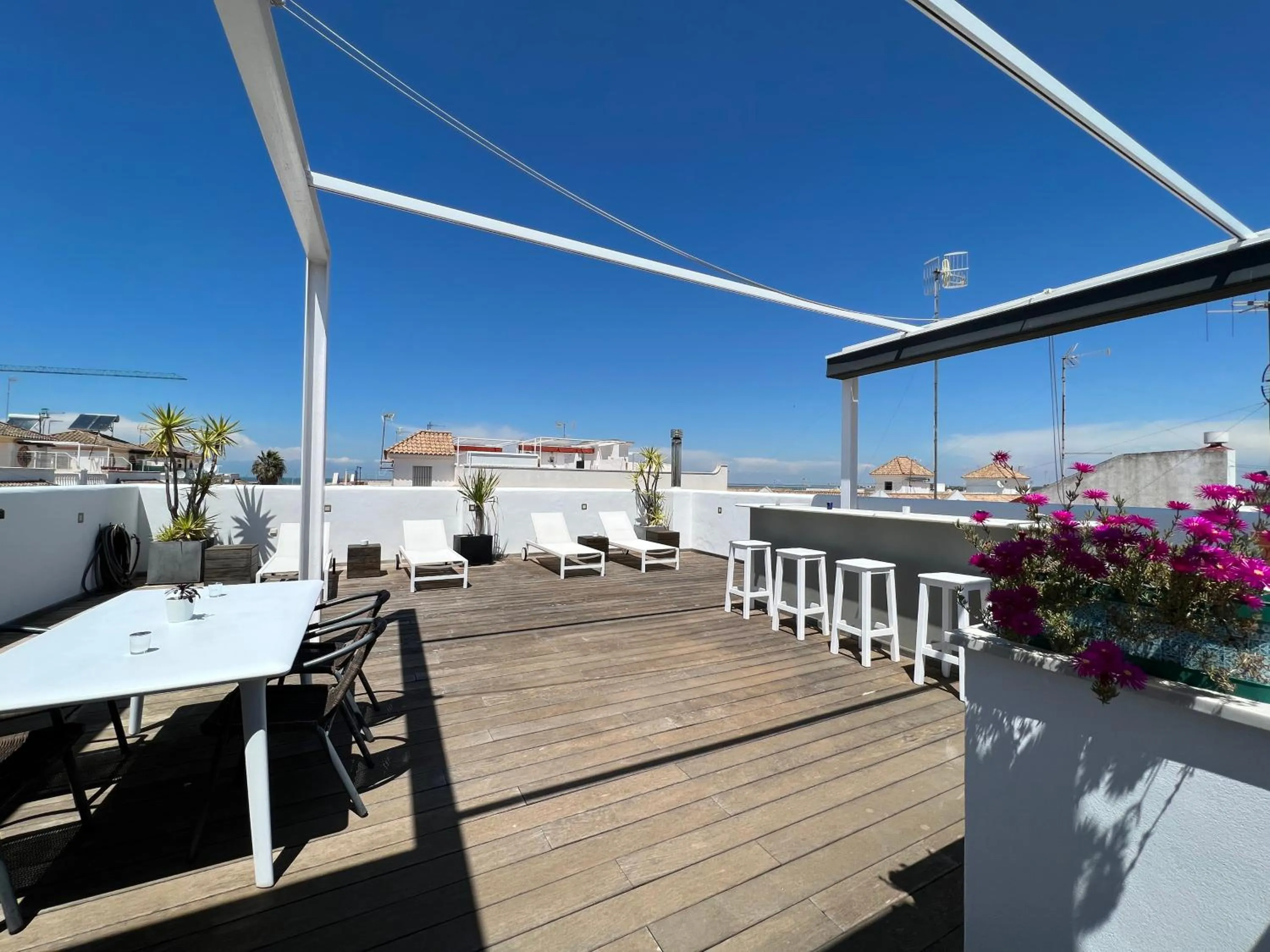 Balcony/Terrace, Restaurant/Places to Eat in Chipibeach, Hostal Boutique