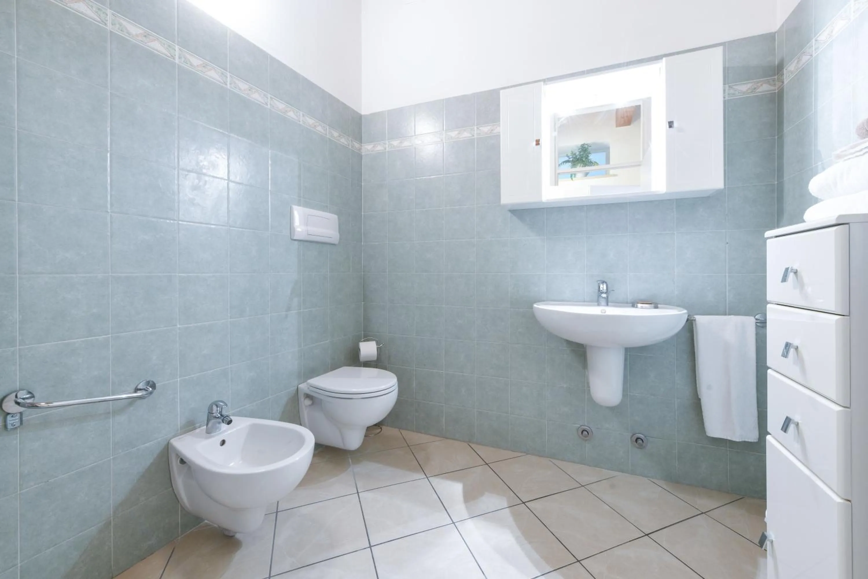 Toilet in Flowers Apartments