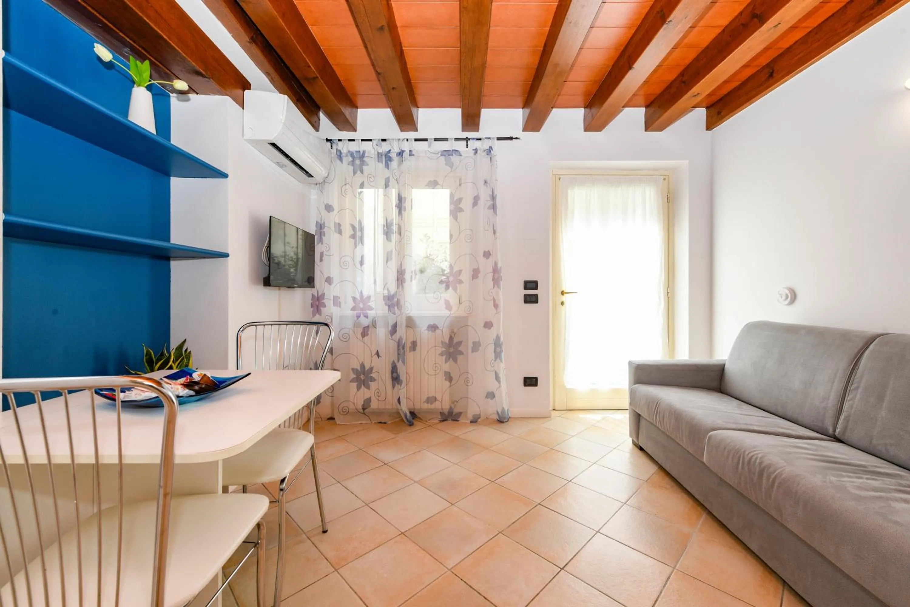 Living room in Flowers Apartments