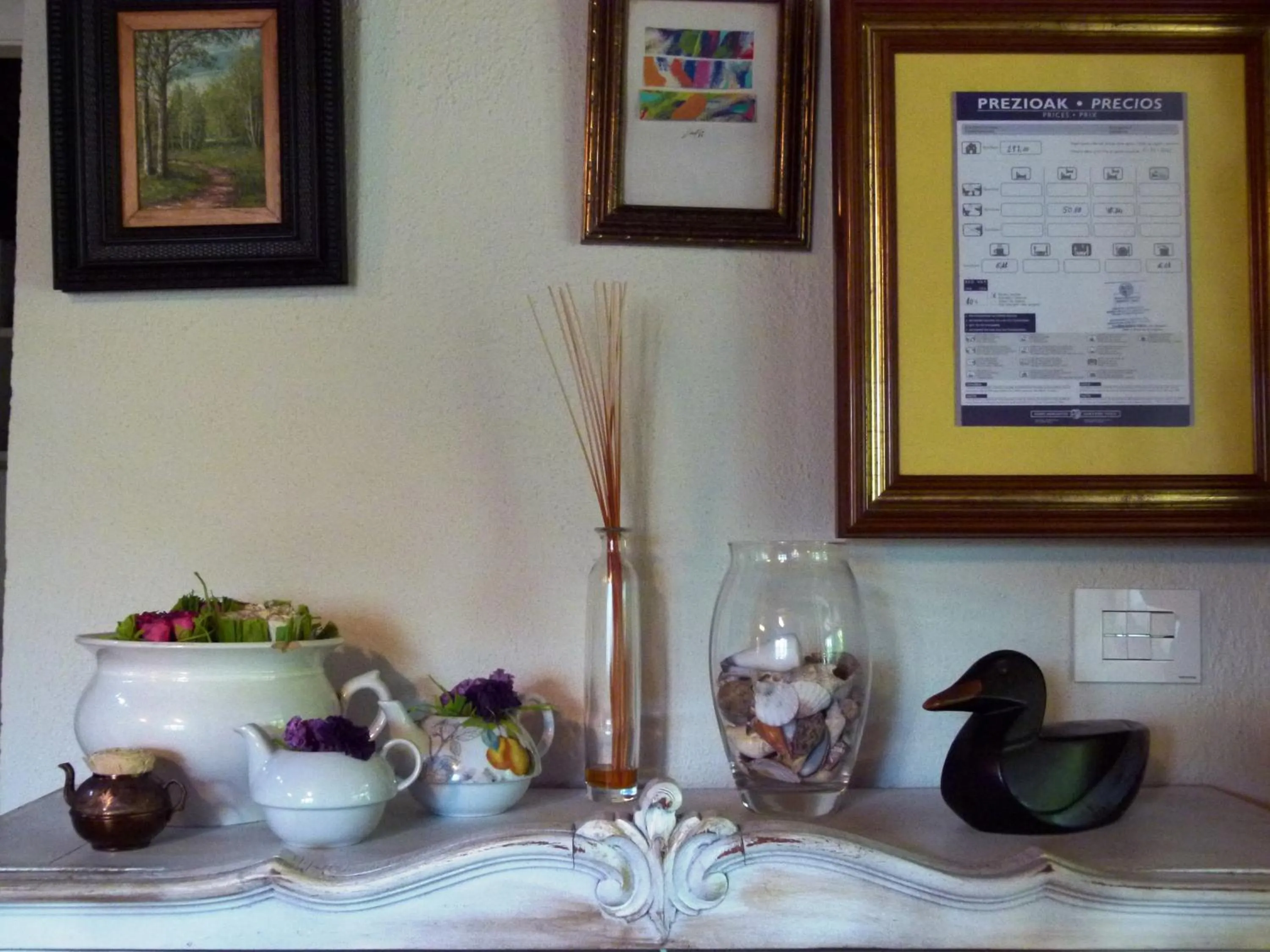 Decorative detail in Agroturismo Ibarra