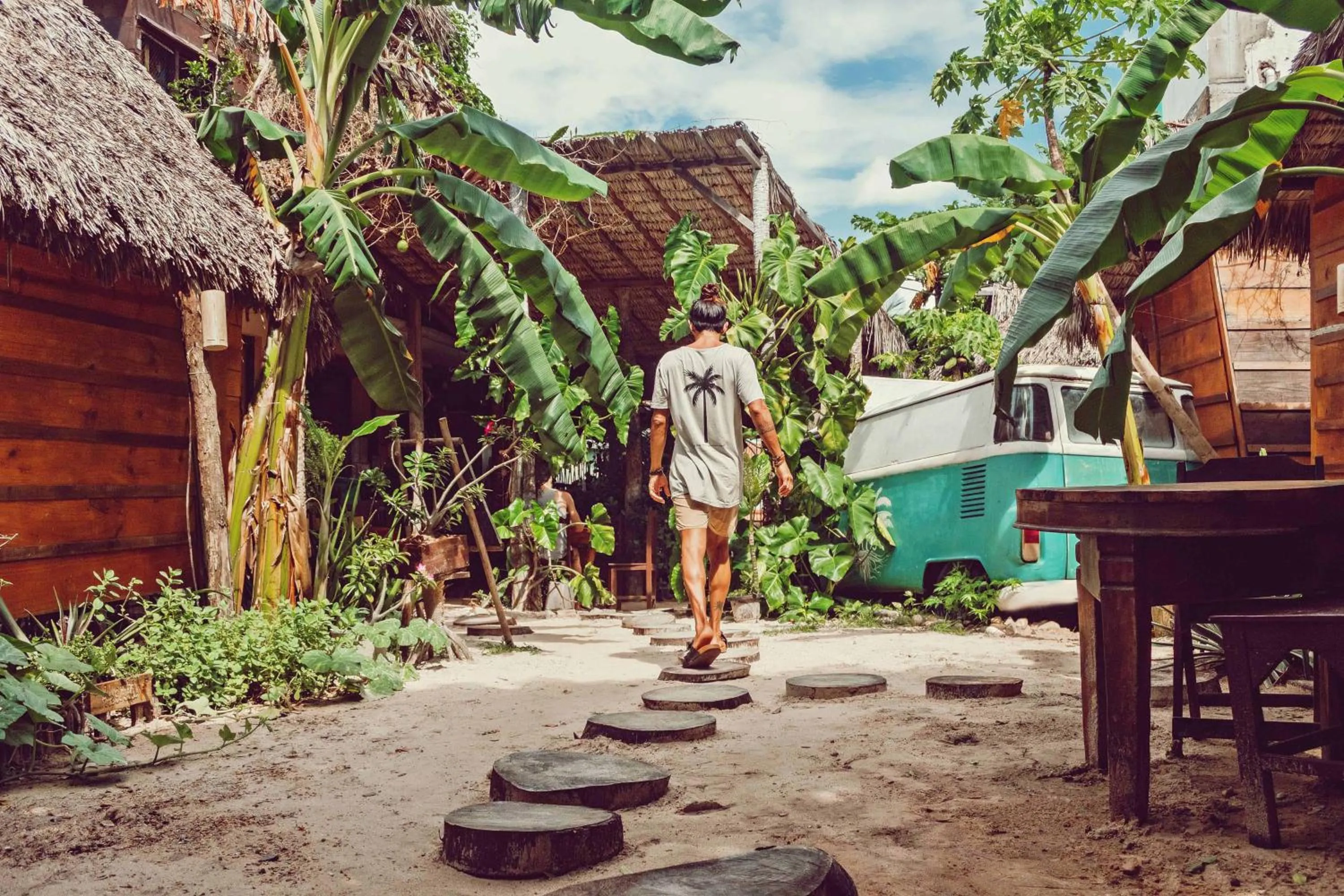 Garden in Raiz Hostel