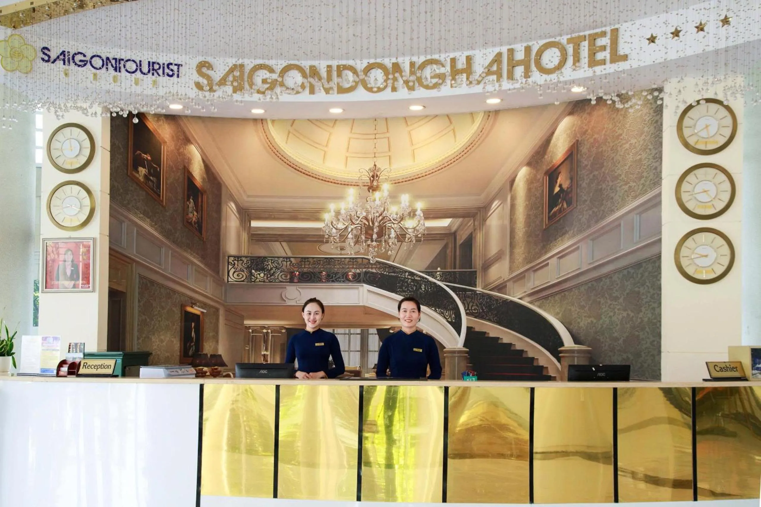 Lobby or reception in Sai Gon Dong Ha Hotel - a member of Saigontourist Group