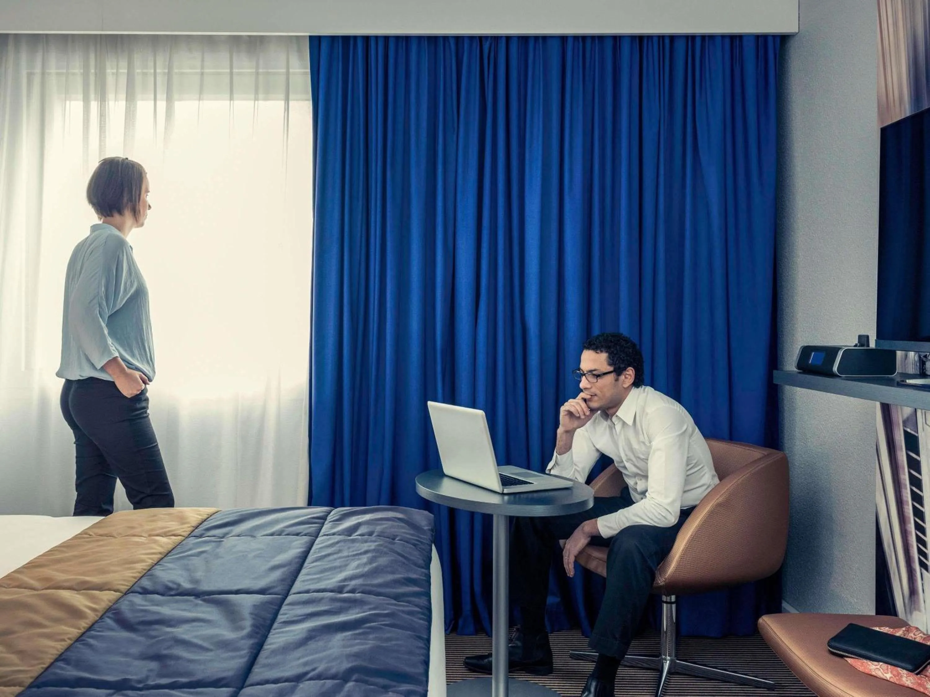 Bedroom in Mercure Paris Massy Gare TGV