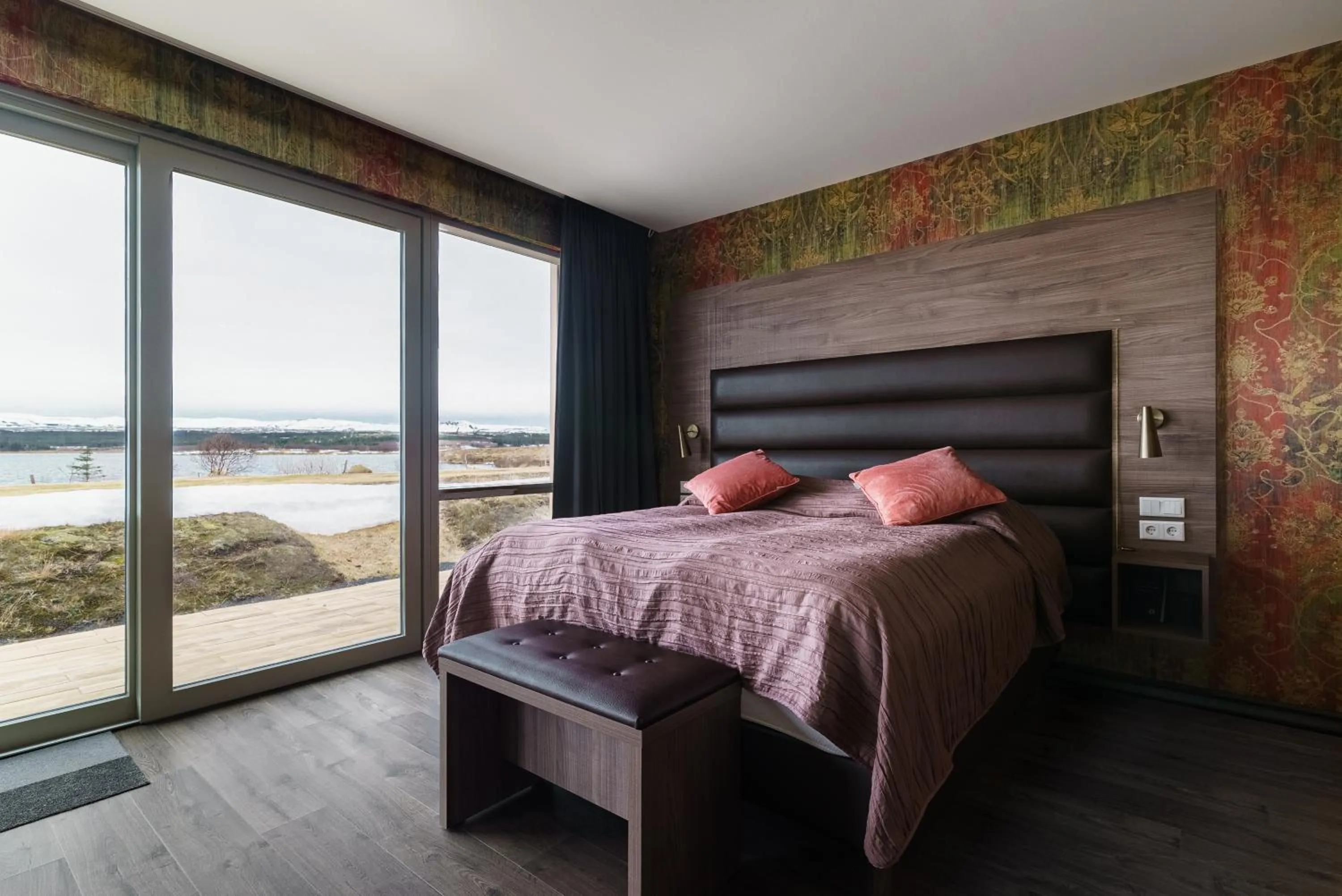 Bed in Hotel Kriunes