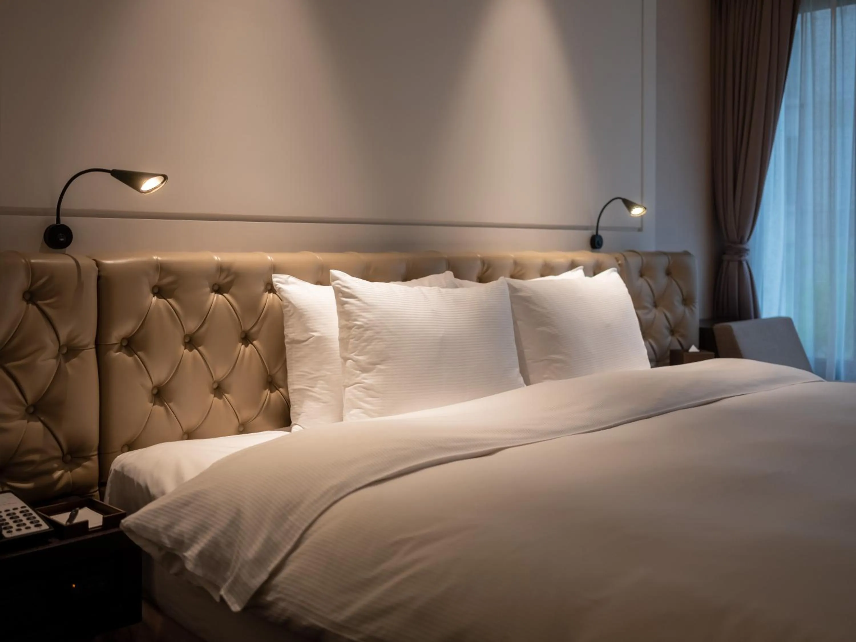 Bed in Hotel Mvsa+Michelin 2 Starred Molino de Urdàniz