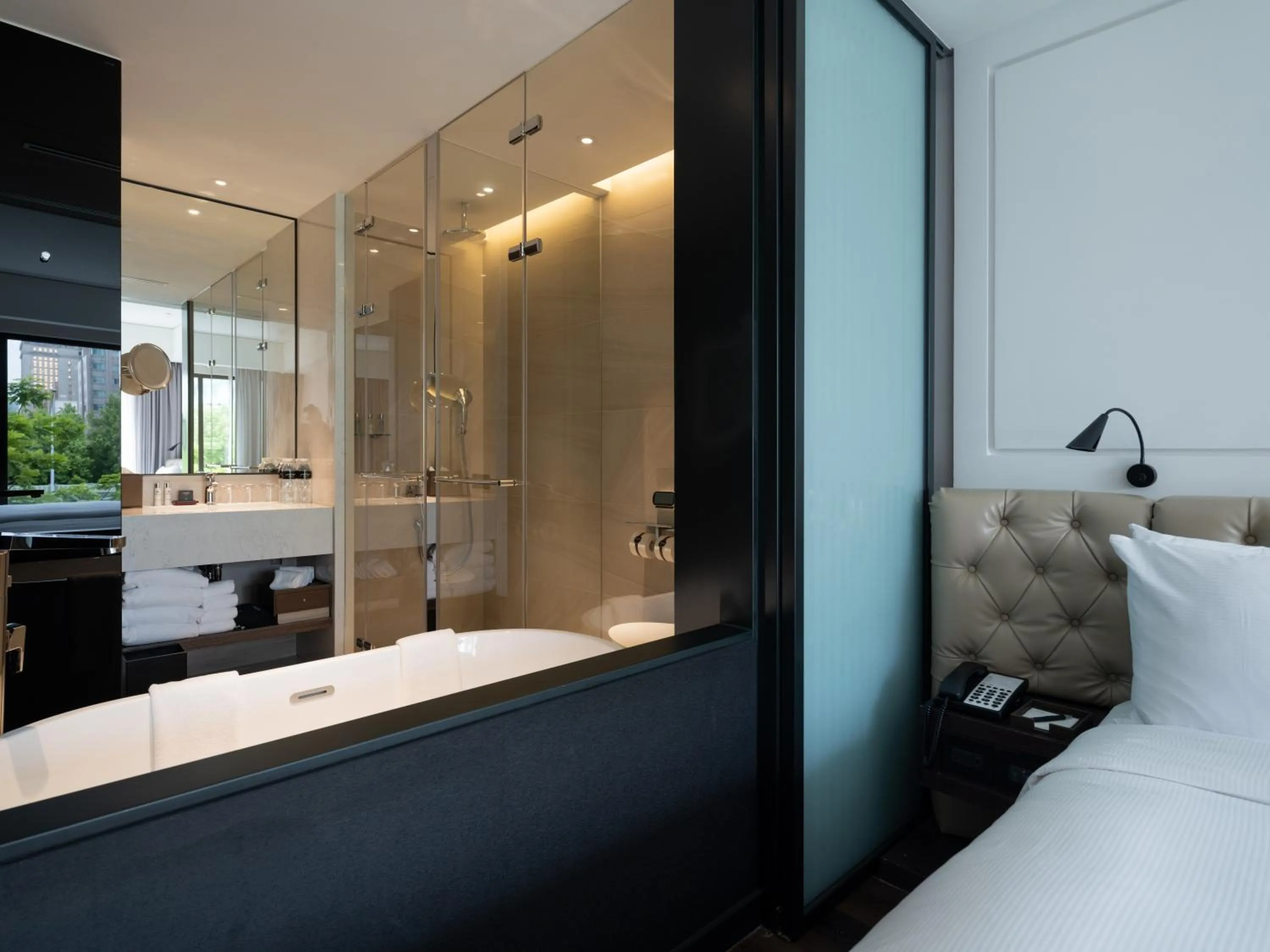 Photo of the whole room, Bed in Hotel Mvsa+Michelin 2 Starred Molino de Urdàniz