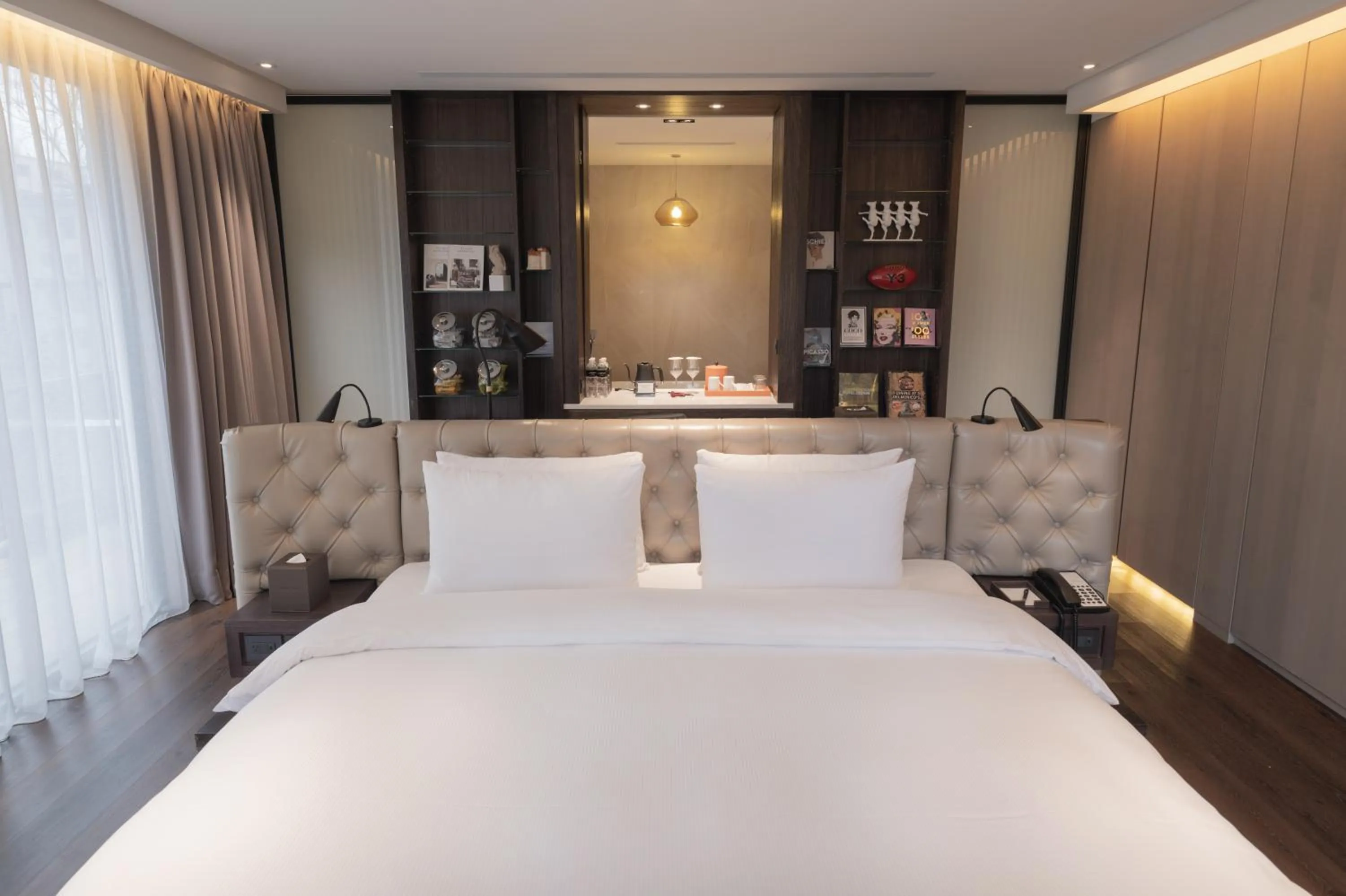 Photo of the whole room, Bed in Hotel Mvsa+Michelin 2 Starred Molino de Urdàniz