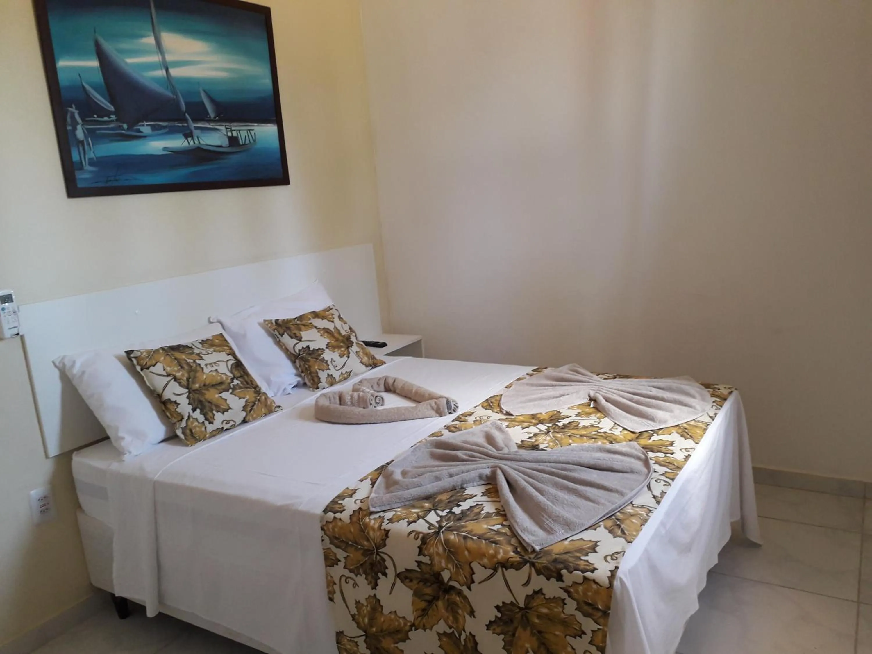 Bed in Pousada Recanto do Sol e Mar