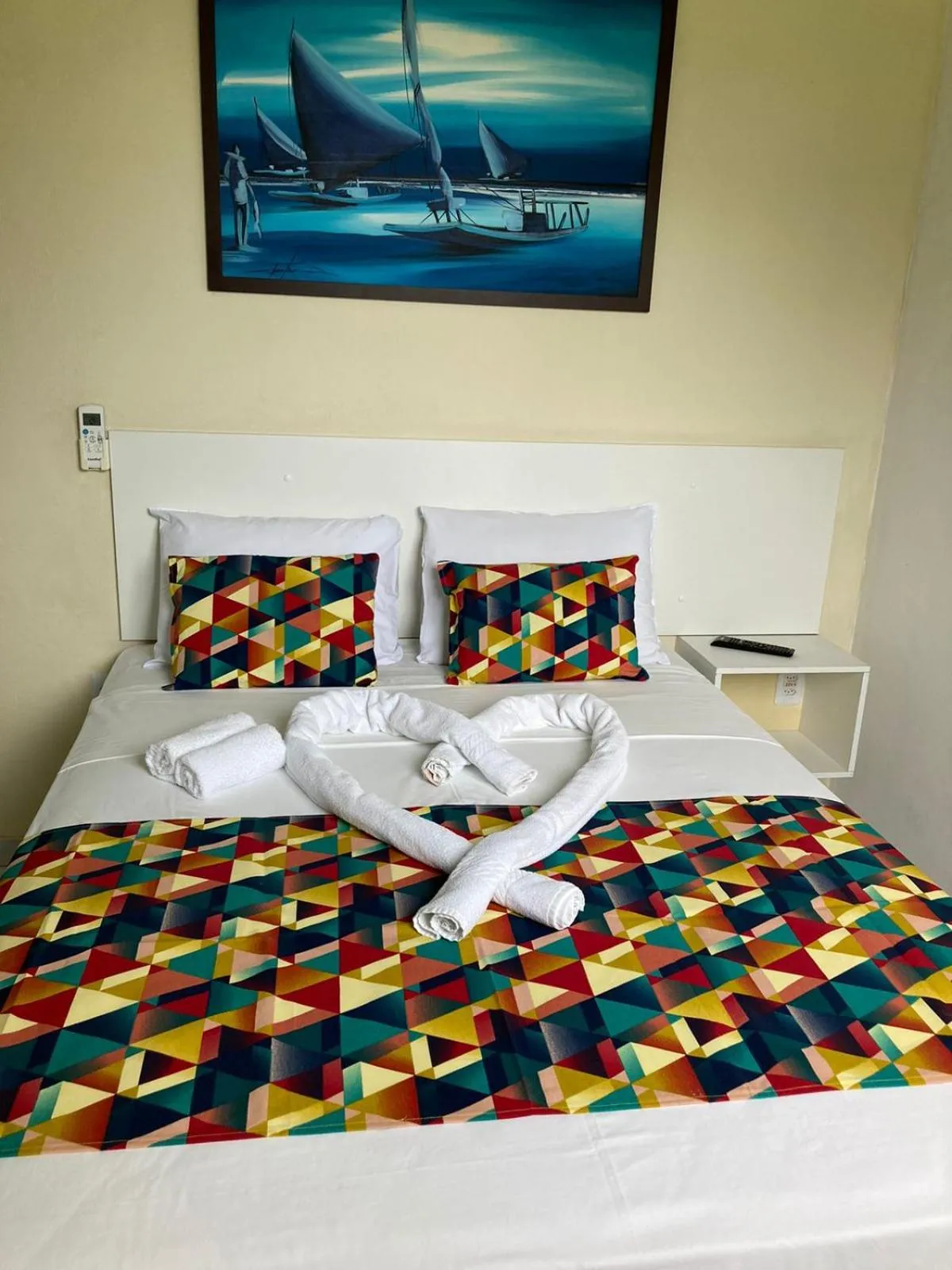 Bed in Pousada Recanto do Sol e Mar