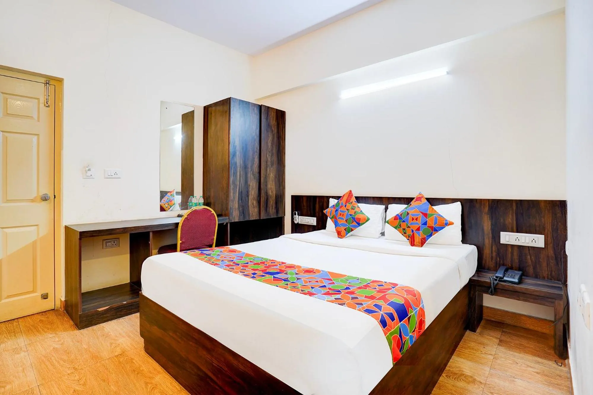 Bed in FabHotel GRK Comforts - Jayanagar