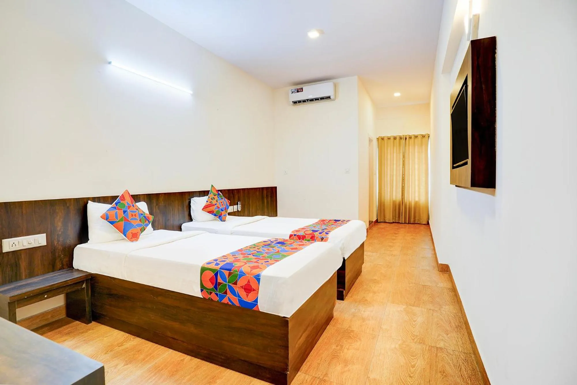 Bed in FabHotel GRK Comforts - Jayanagar