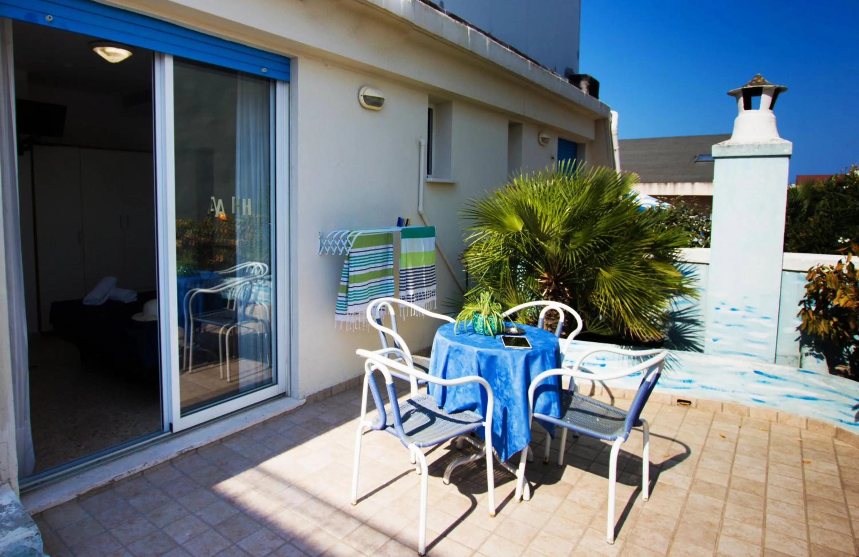 Balcony/Terrace in Hotel Adria B&B - Colazione fino alle 12