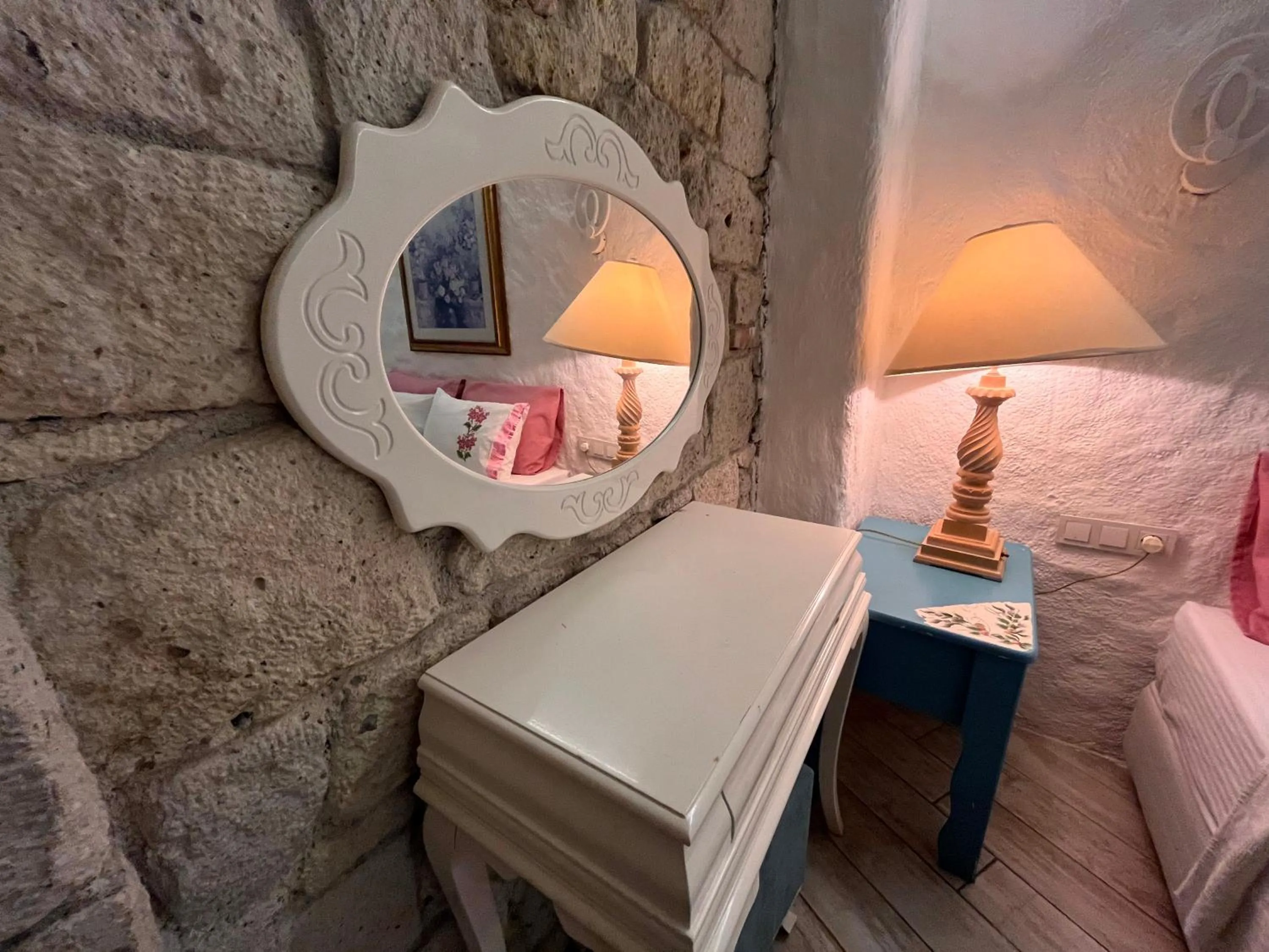 Bed in Alacati Asmali Konak Hotel