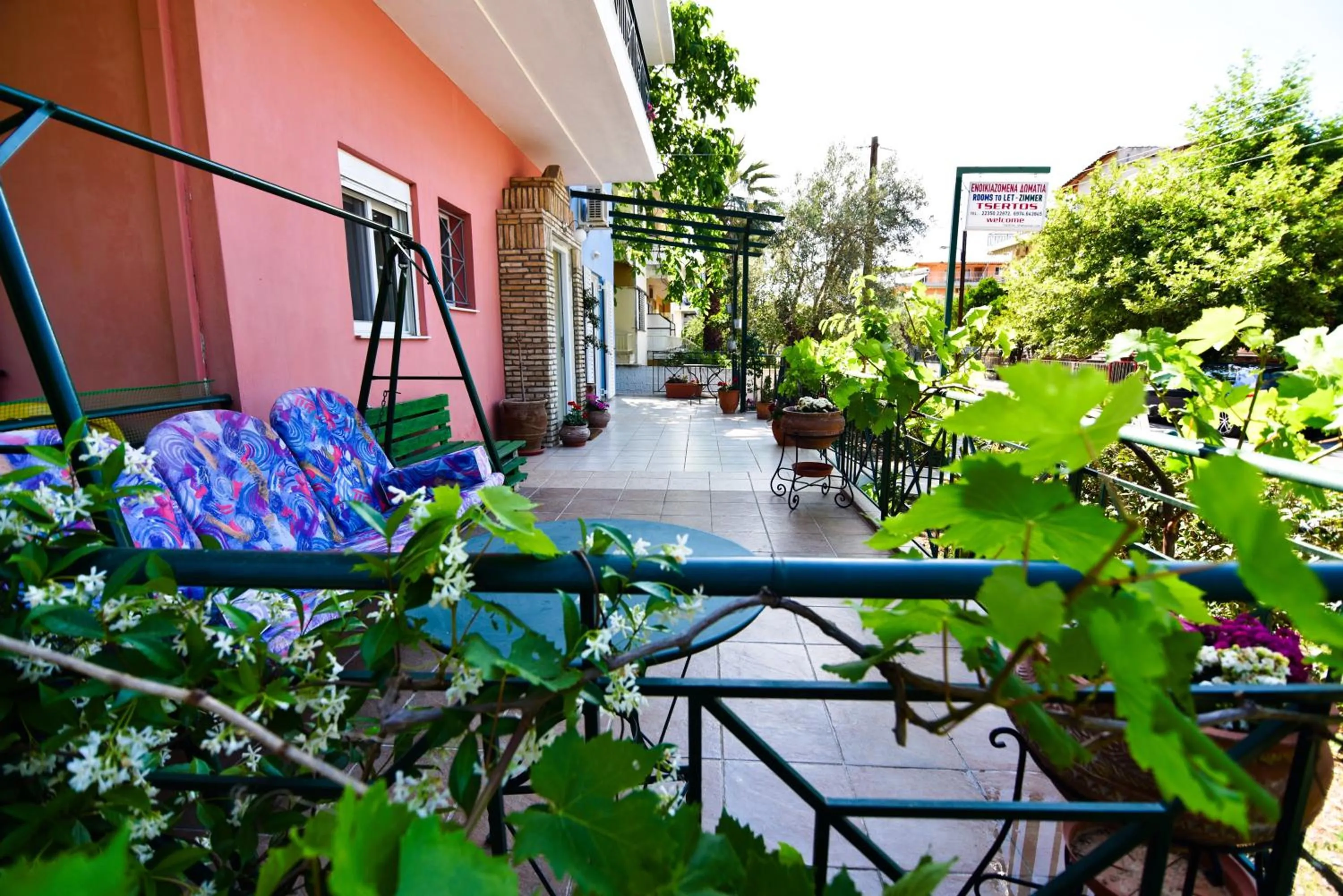 Patio in Tsertos Apartments