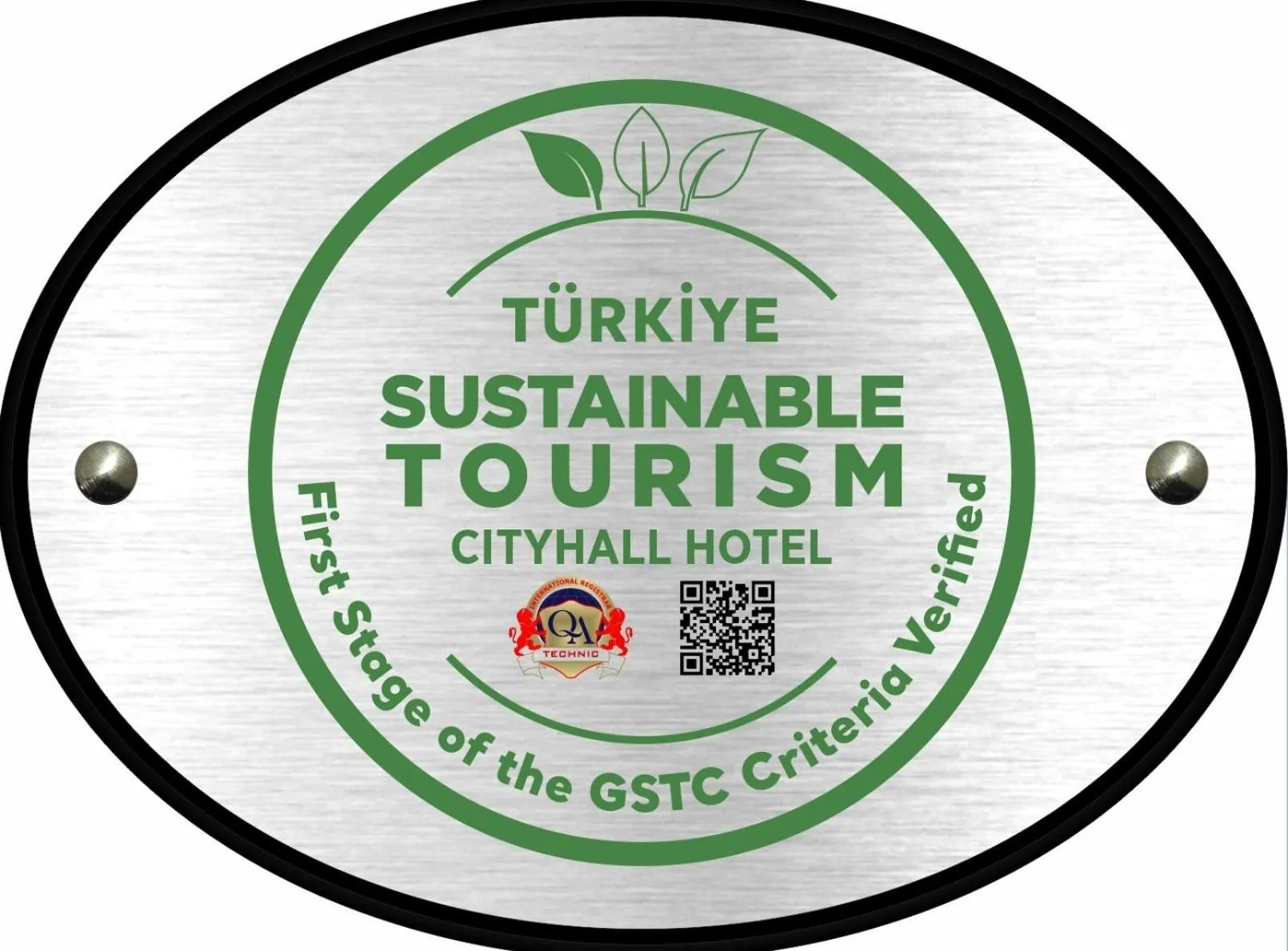 Logo/Certificate/Sign in City Hall Hotel Sultanahmet
