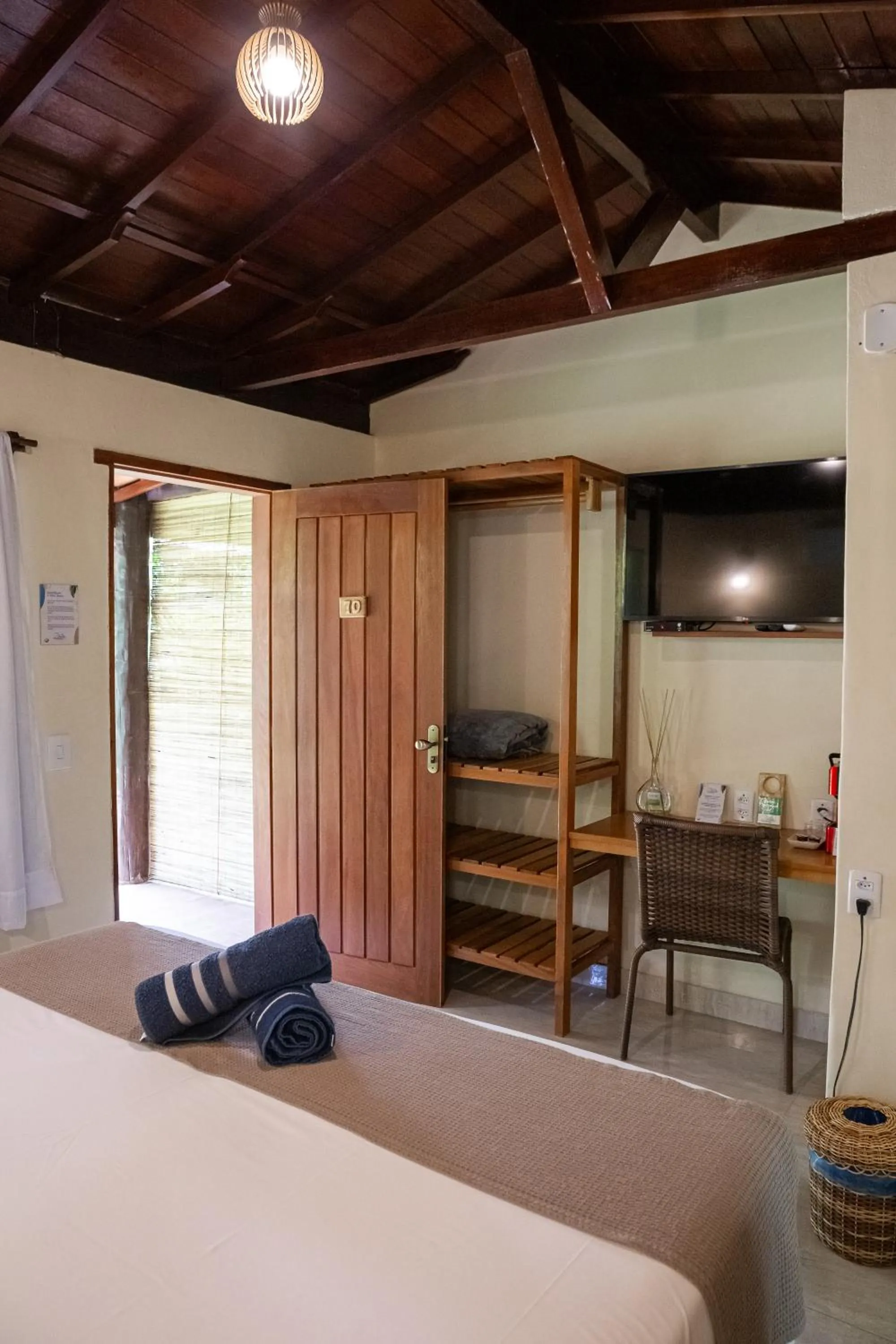 TV and multimedia, Bed in Hotel Pousada Villa Zena - Frente ao Mar - Pé na areia