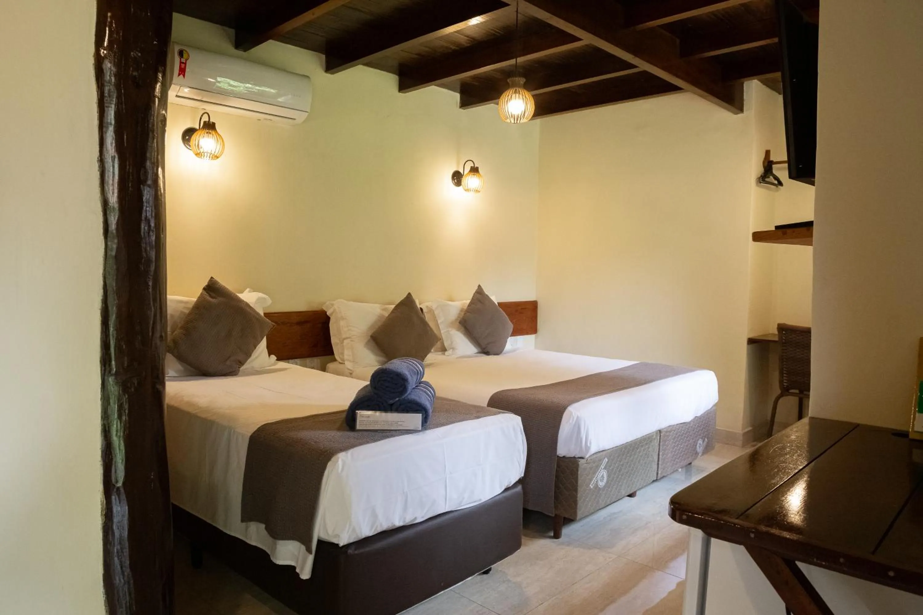 Bed in Hotel Pousada Villa Zena - Frente ao Mar - Pé na areia