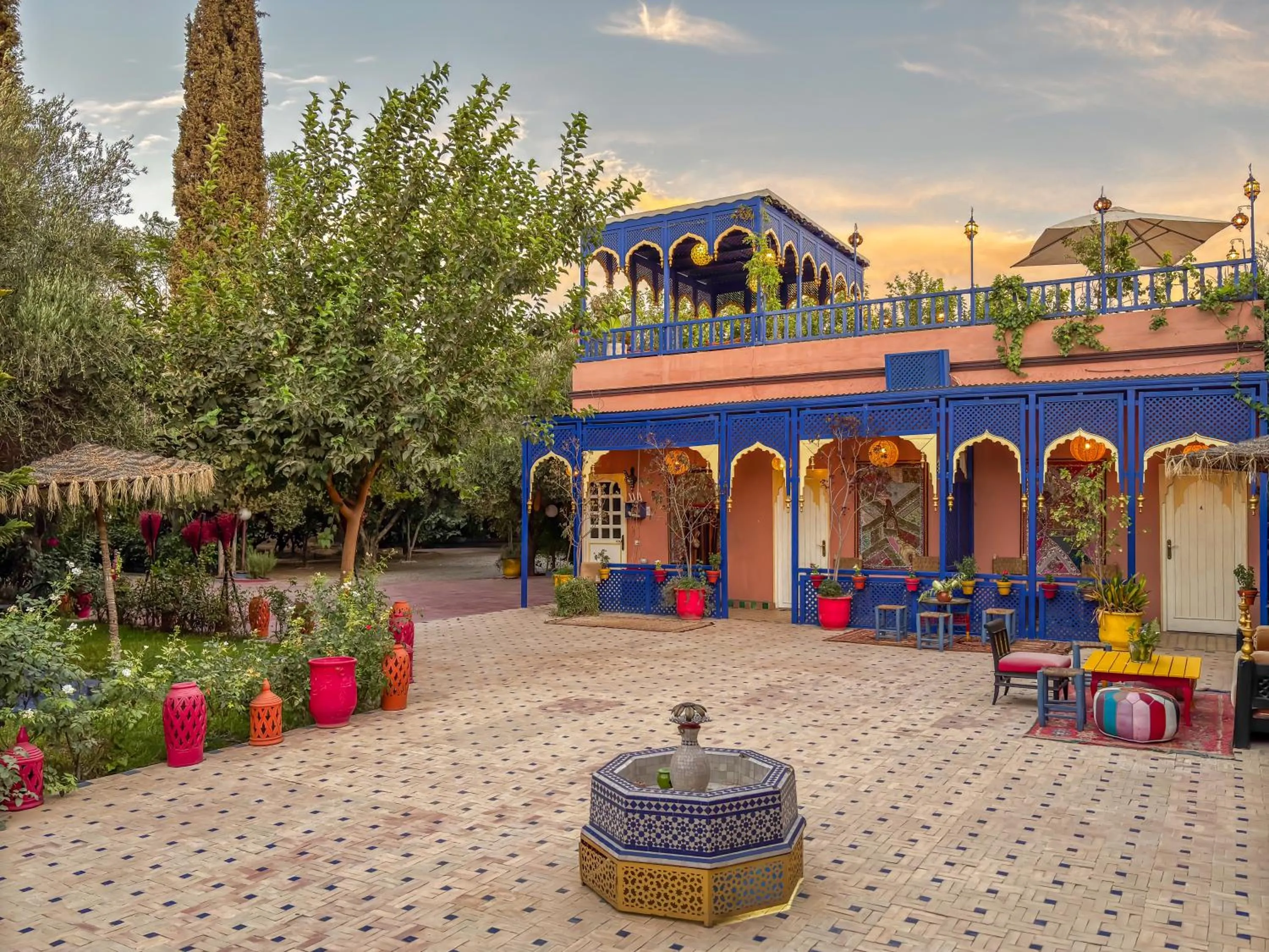 Patio in Le Bleu House