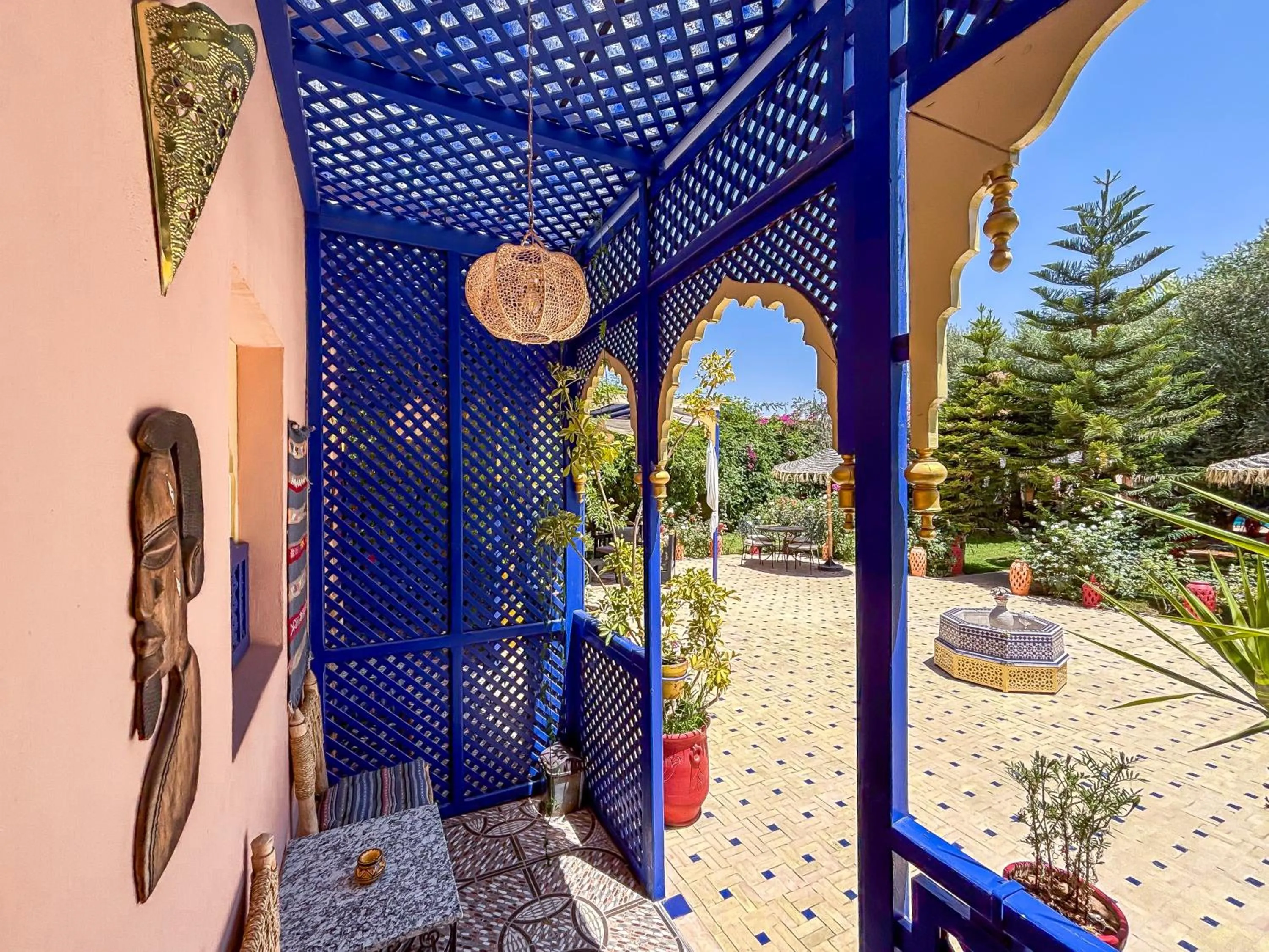 Patio in Le Bleu House