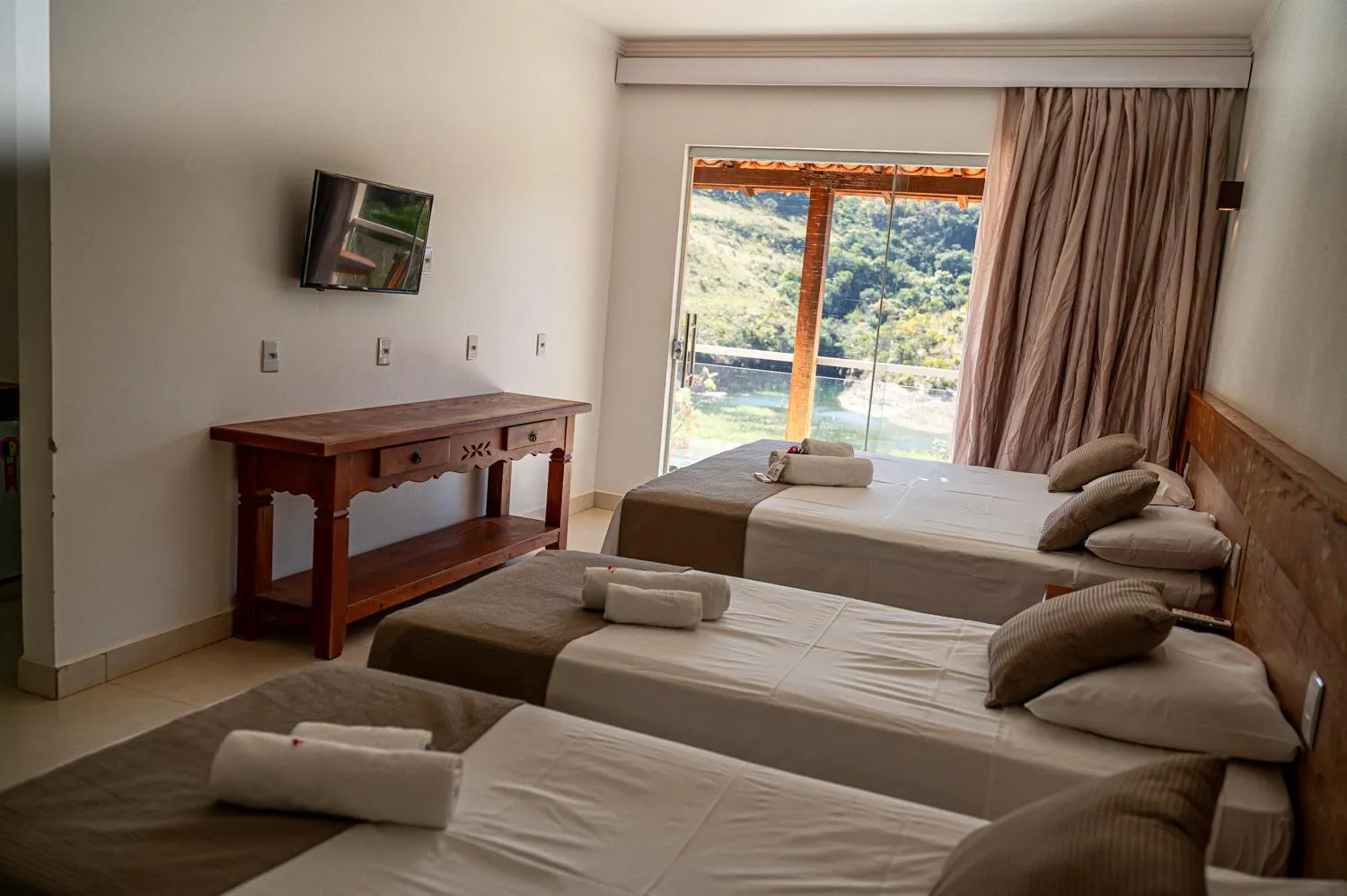 Bed in Pousada do Rio Turvo