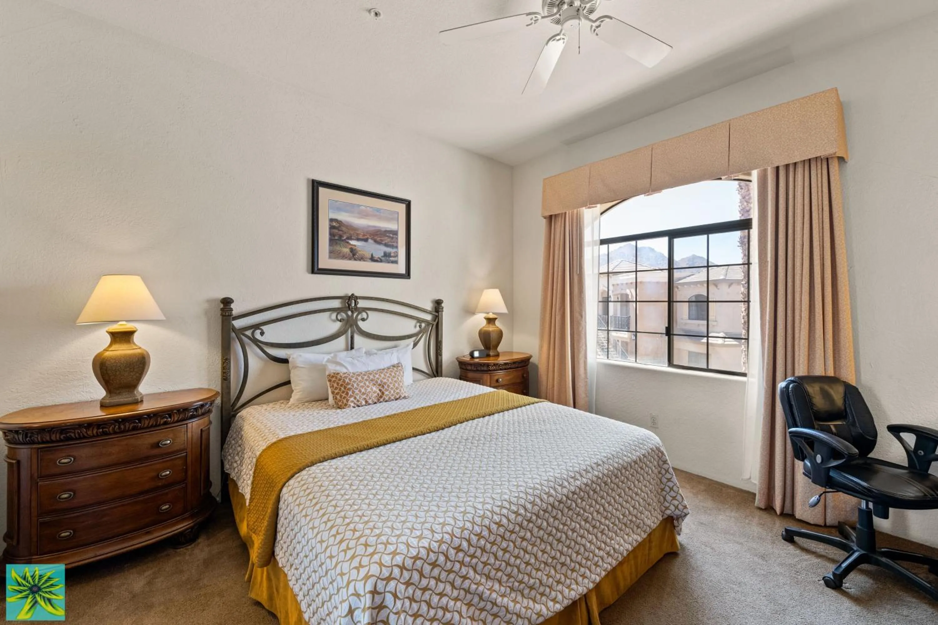 Bed in La Quinta Vacations Rental