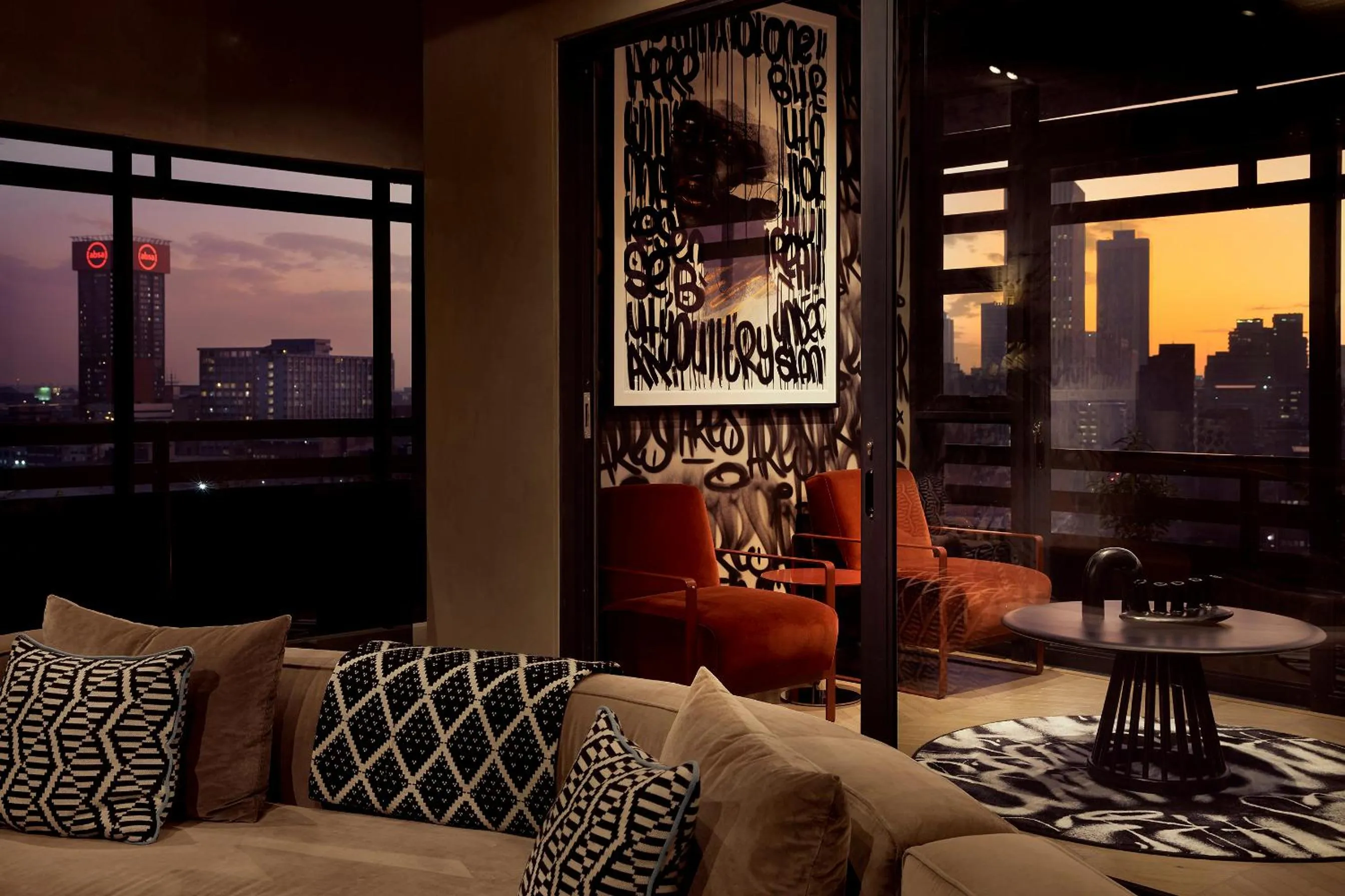 Living room in Hallmark House