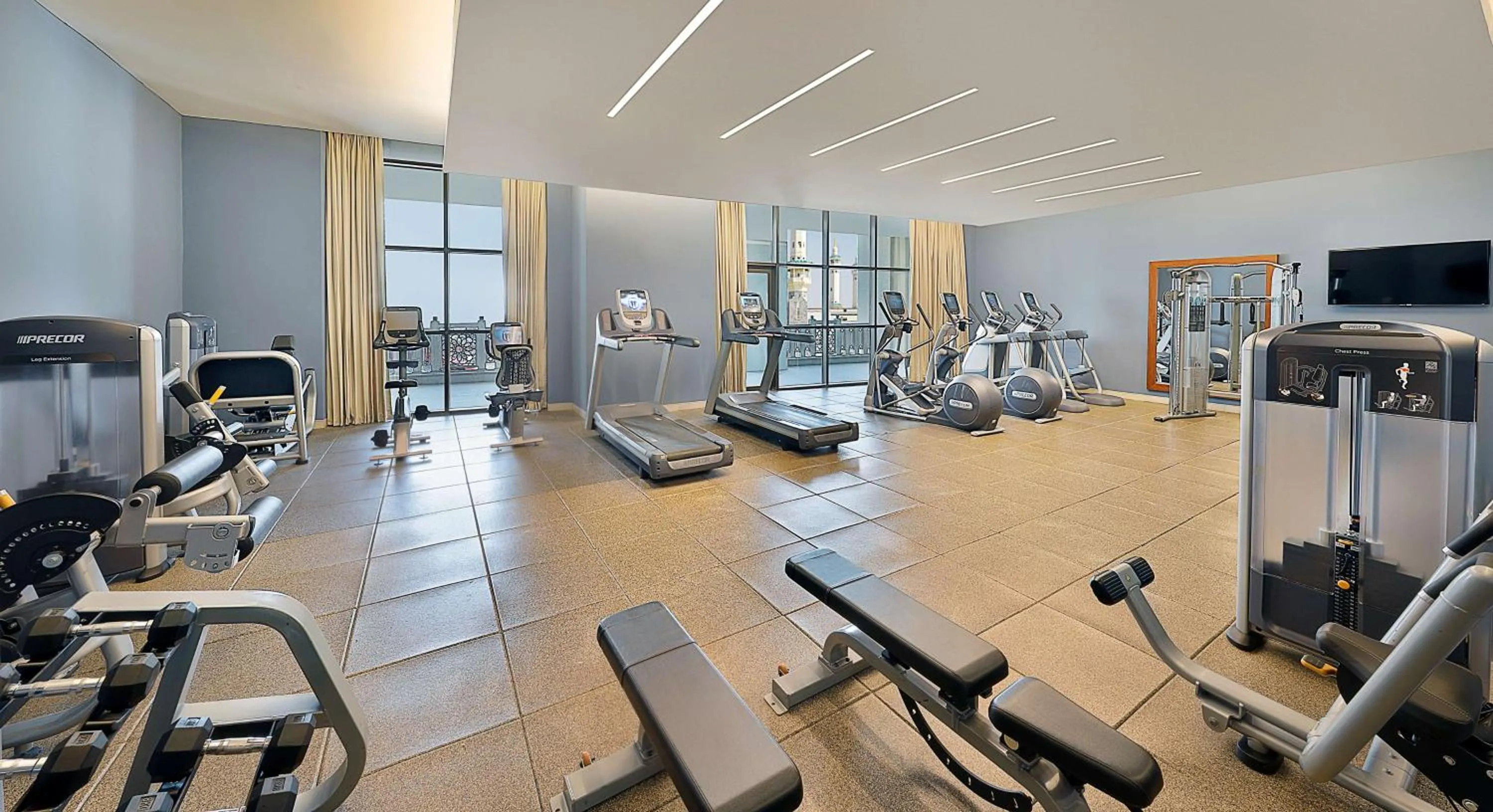 Fitness centre/facilities in Hilton Suites Jabal Omar Makkah