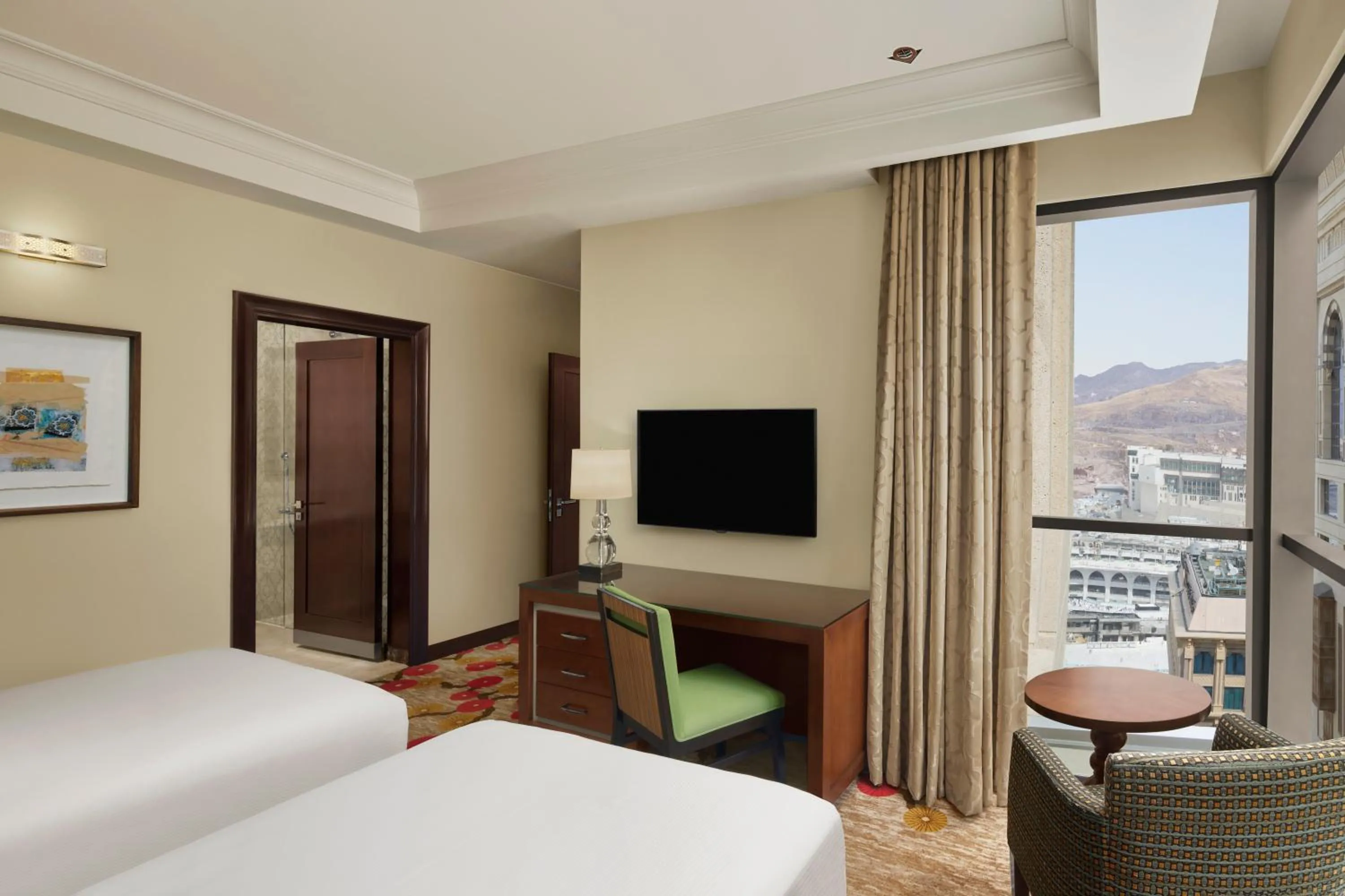 Bed in Hilton Suites Jabal Omar Makkah