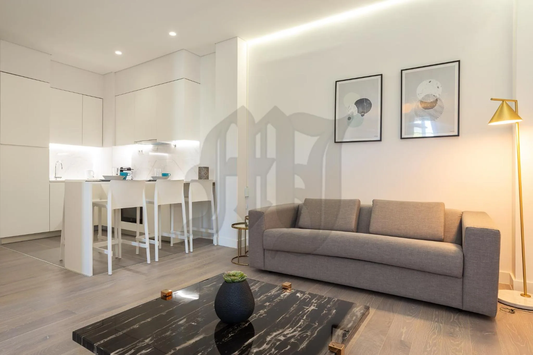 Kitchen or kitchenette in Morgan-Jupiter Apartments