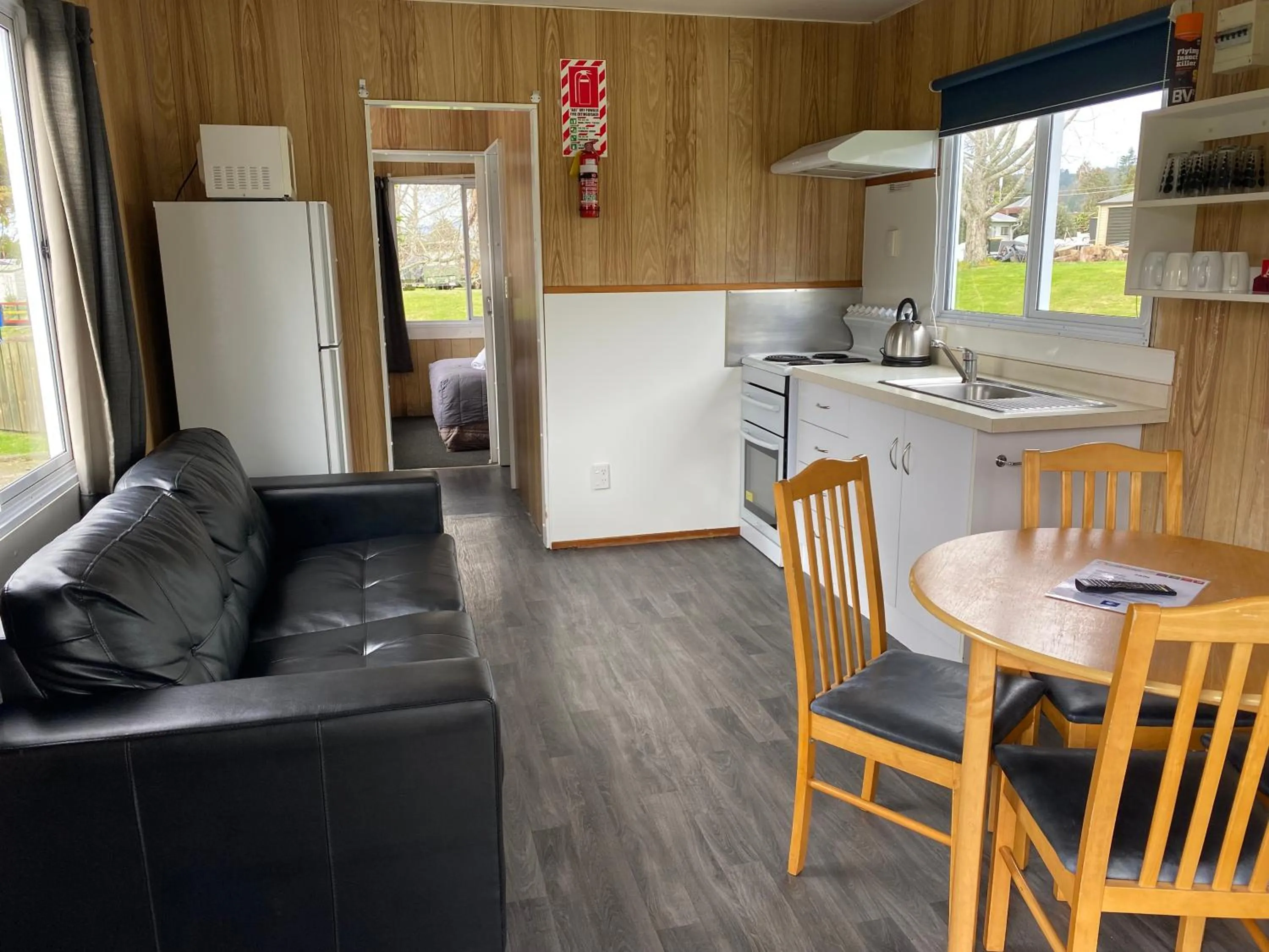 Living room in Rotorua Thermal Holiday Park