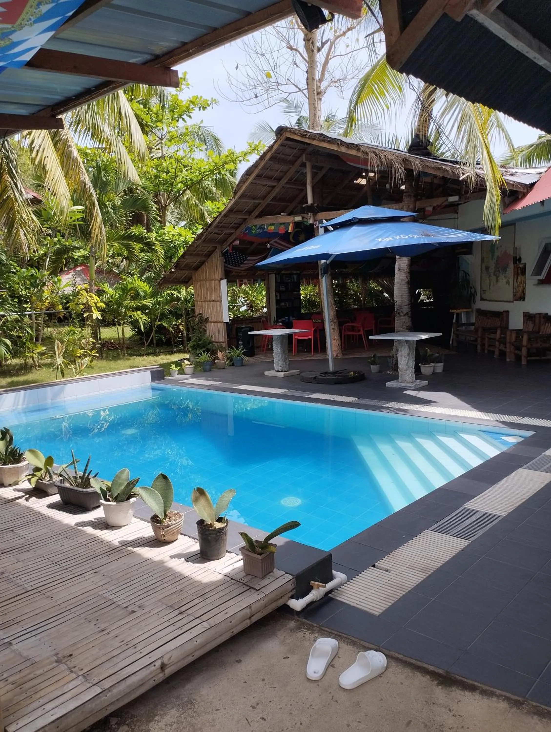 Swimming pool in Binucot Beach Resort