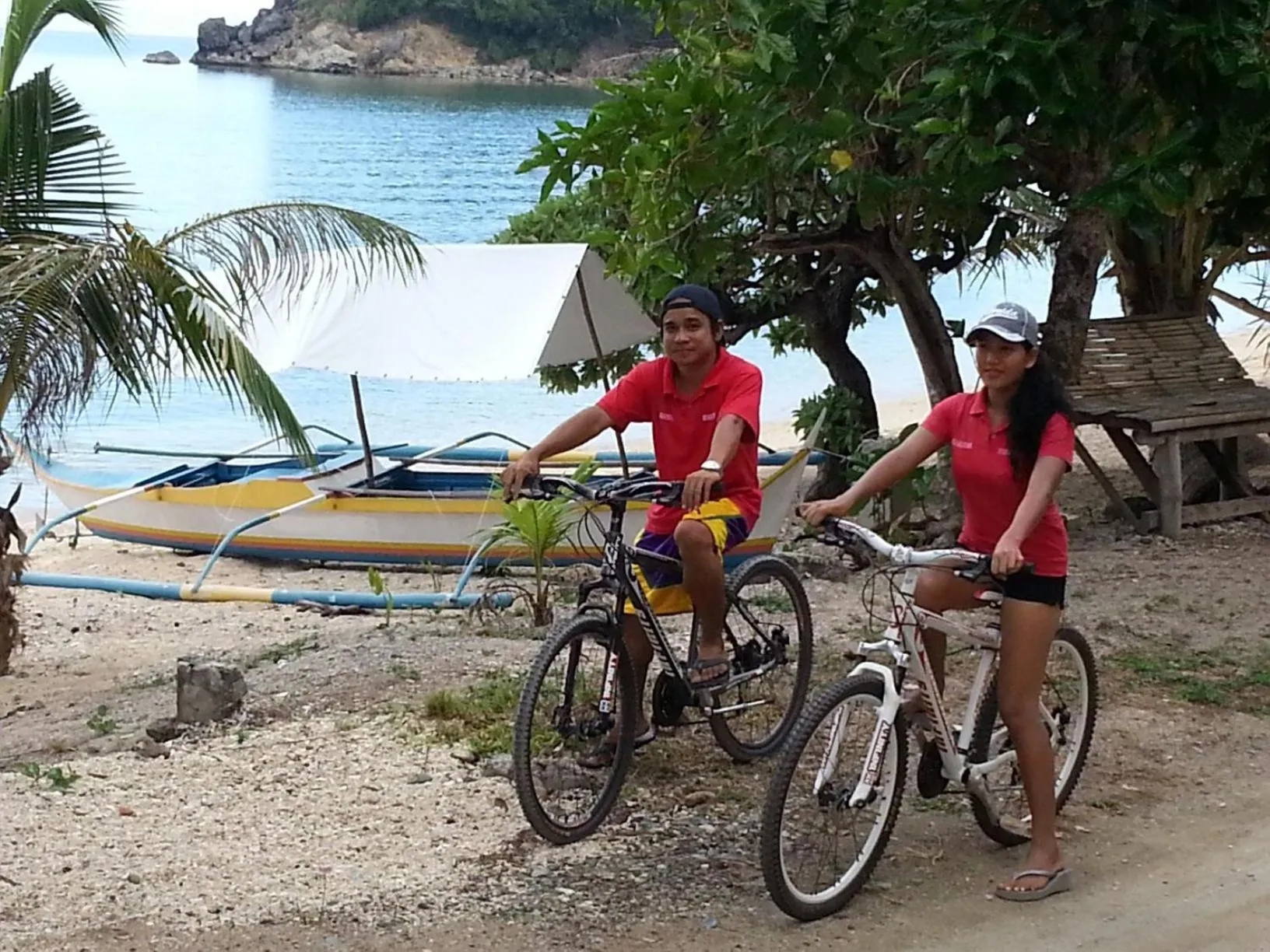 Cycling in Binucot Beach Resort
