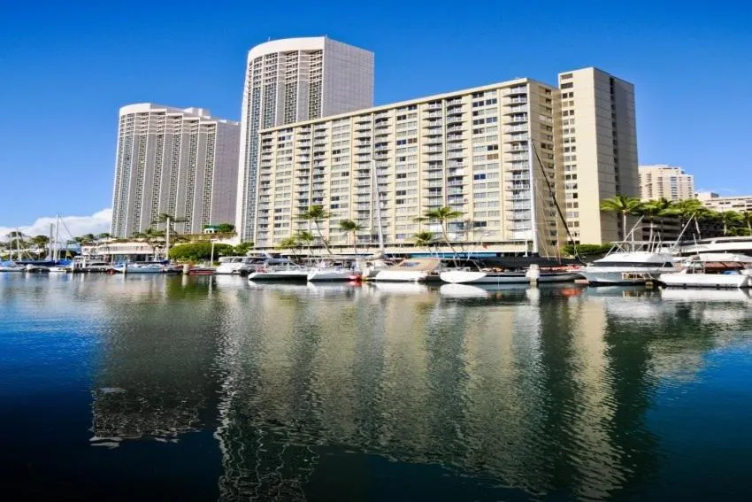 Ilikai Marina Studio City View Condos with Fully Equipped Kitchens & Free Wifi