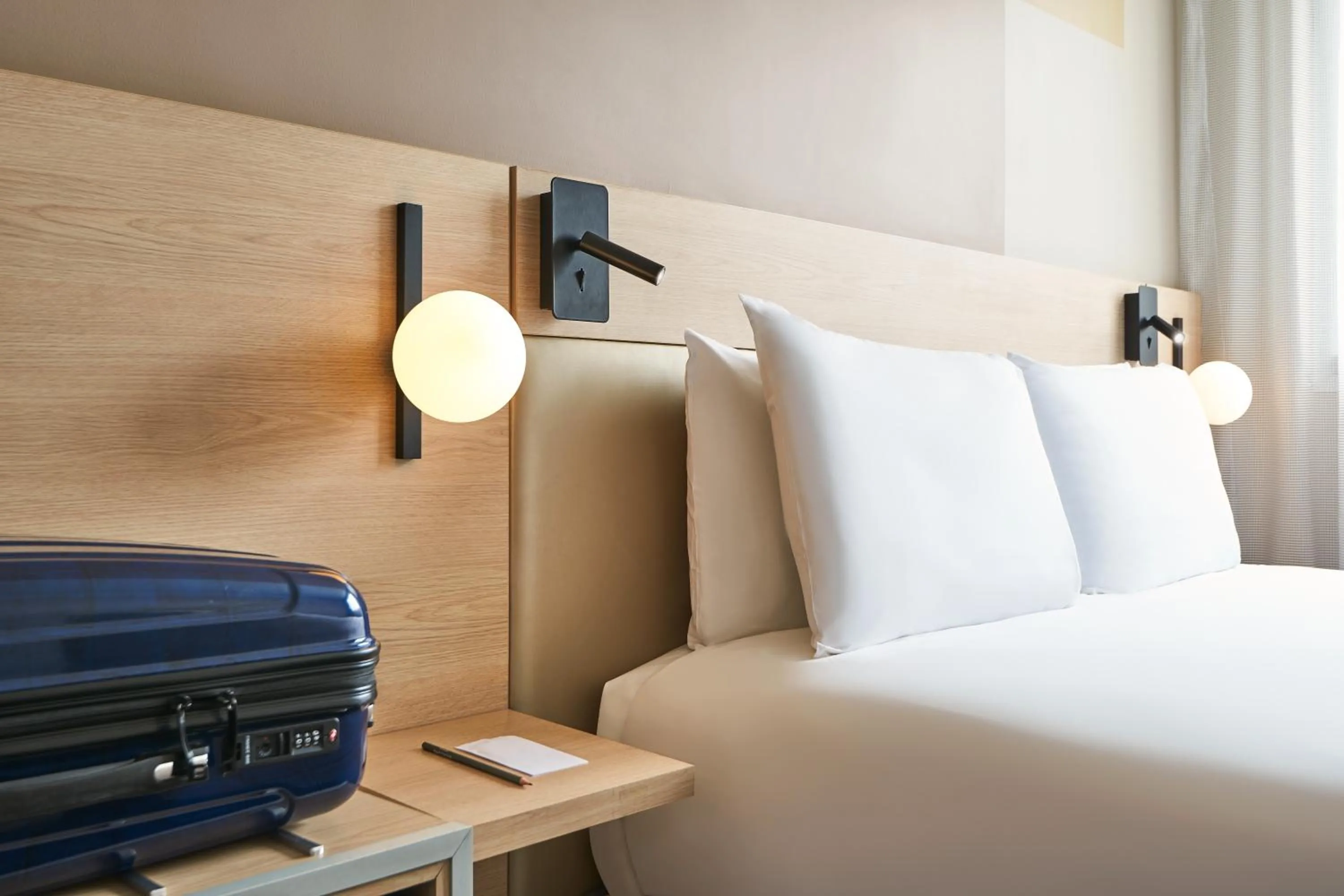 Decorative detail, Bed in Mercure Paris 15 Porte de Versailles