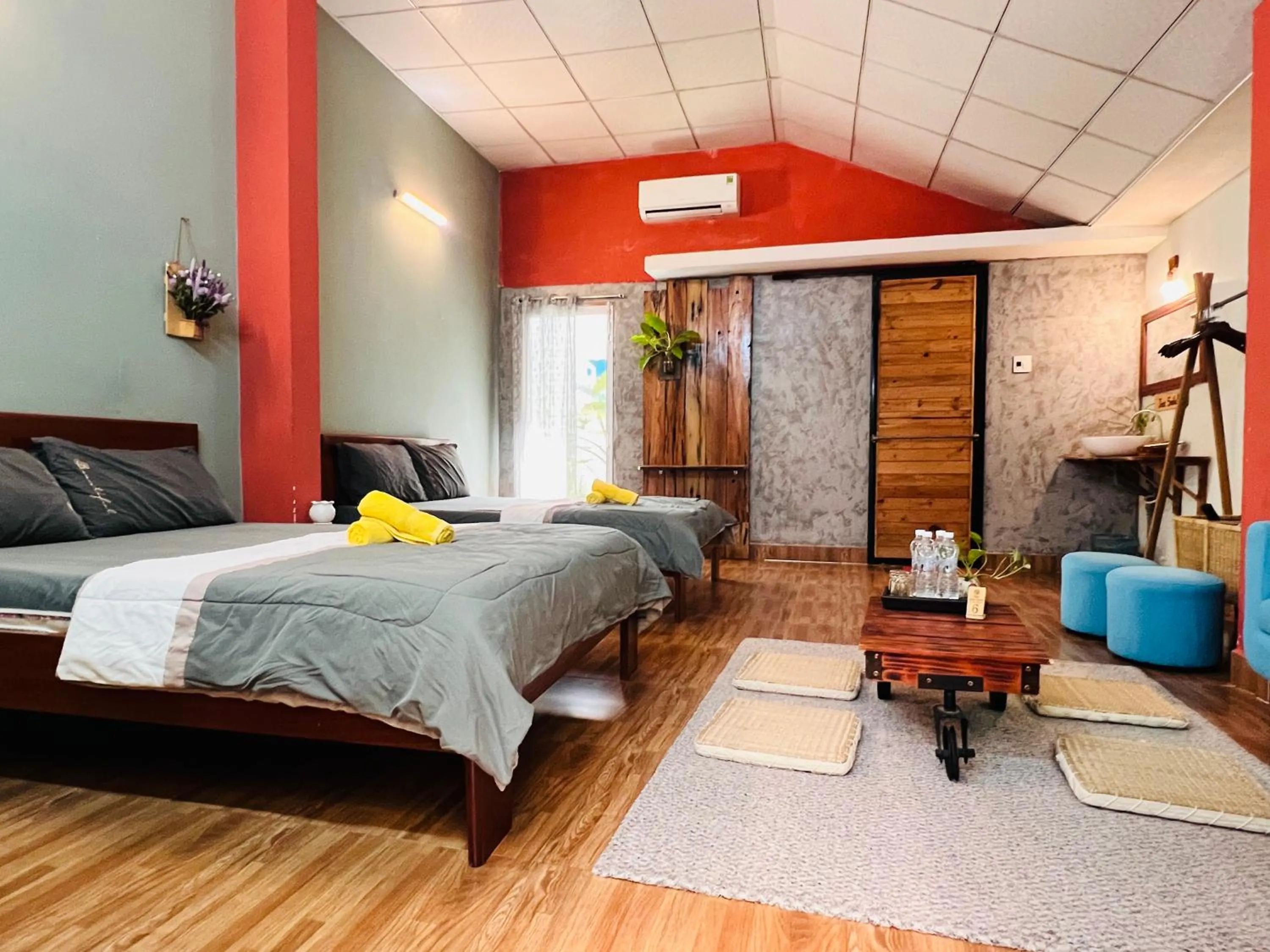 Bed in Yellow Farm Homestay at Tuy Hòa Phú Yên